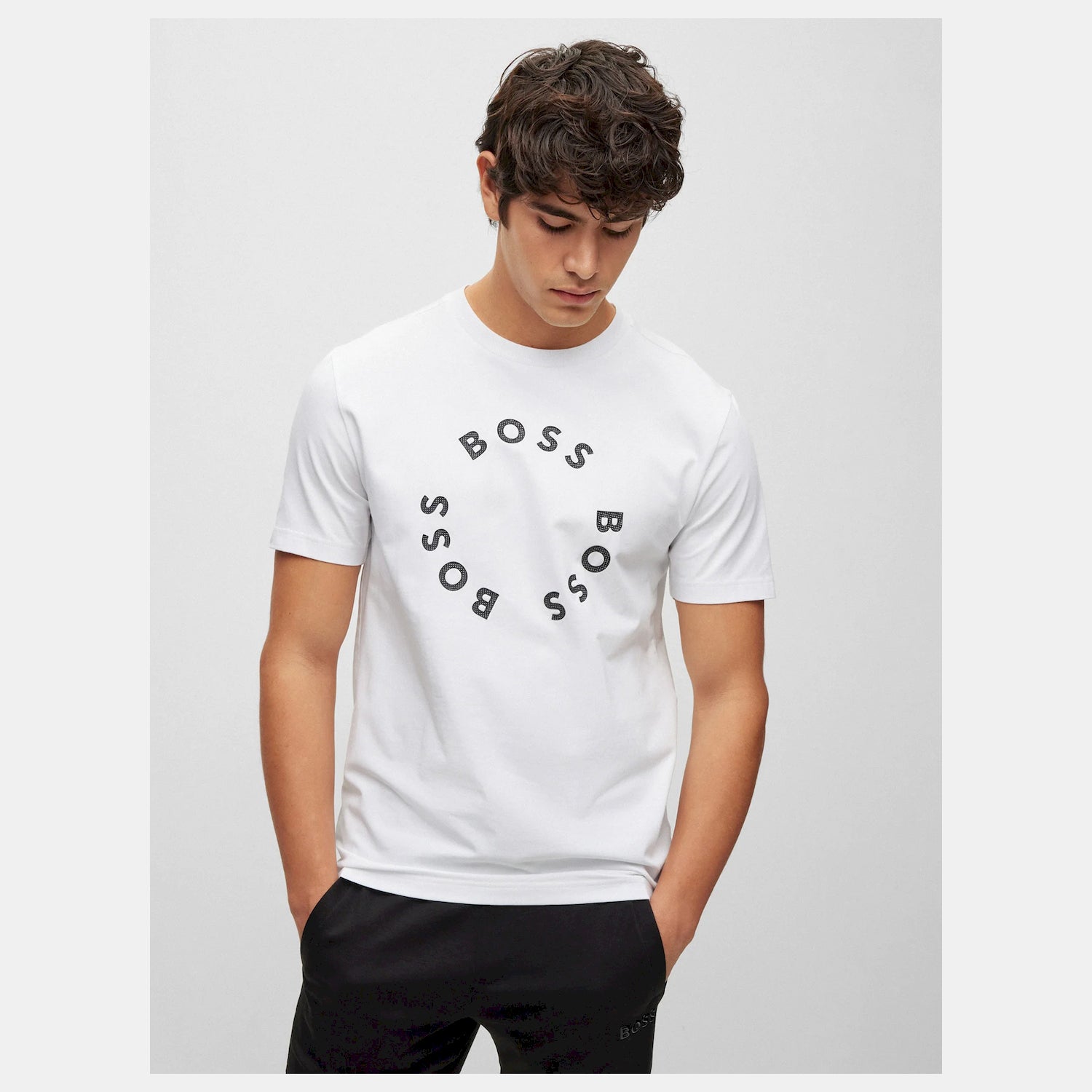 Boss T Shirt Tee4 50488831 White Branco_shot3