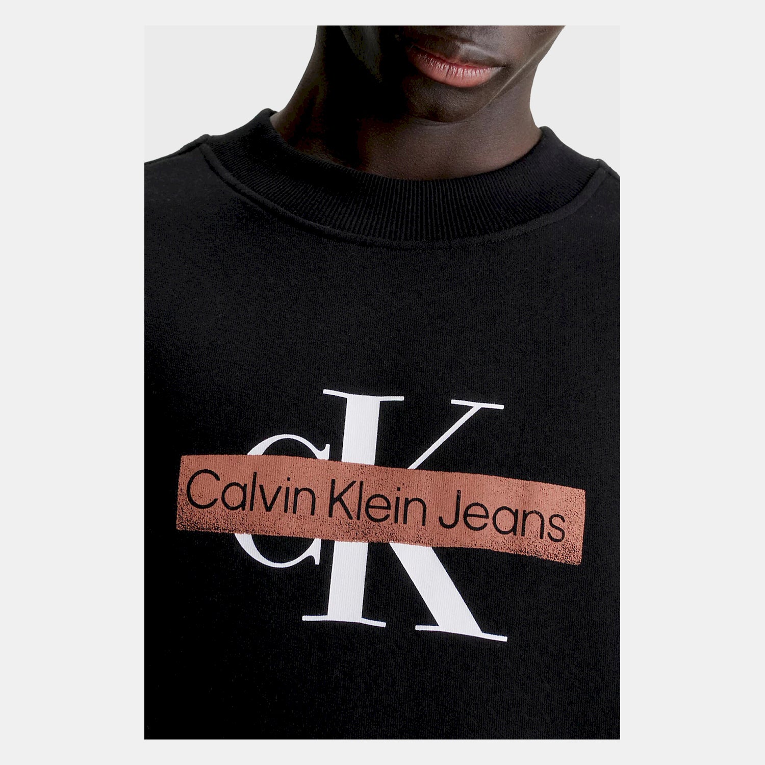Calvin Klein Camisola Sweat J30j324113 Black Preto_shot2