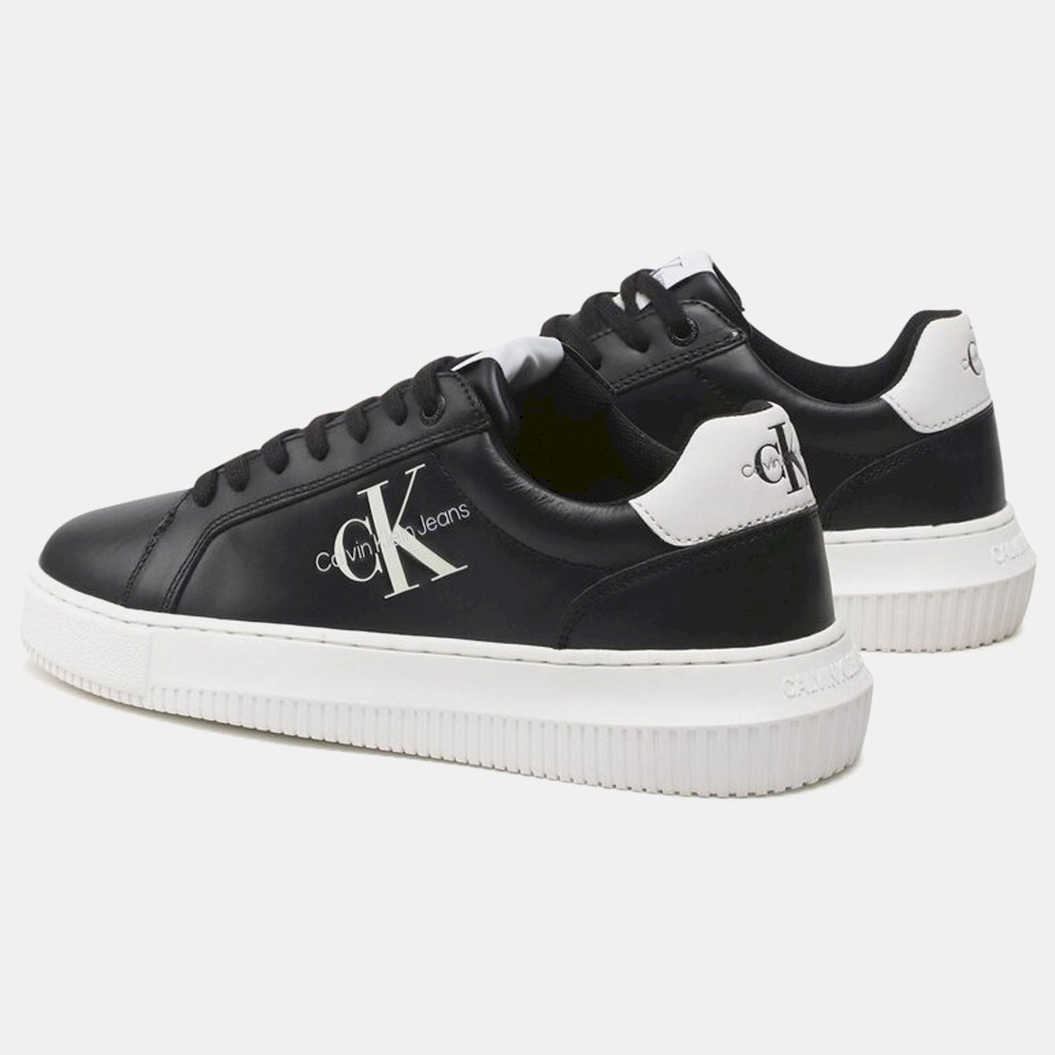 Calvin Klein Sapatilhas Sneakers Shoes Ym0ym00681 Blk White Preto Branco_shot2
