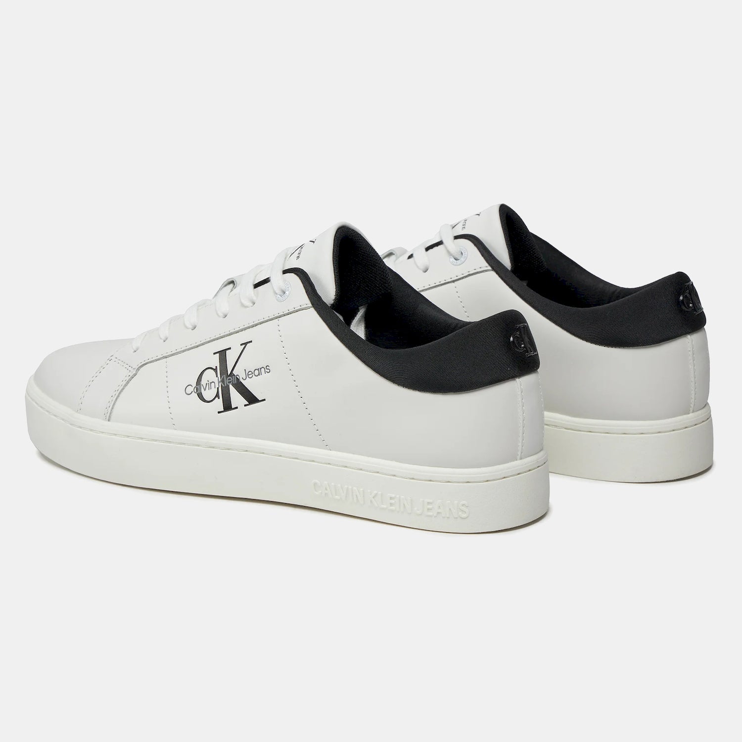 Calvin Klein Sapatilhas Sneakers Shoes Ym0ym00864 Whi Black Branco Preto_shot2