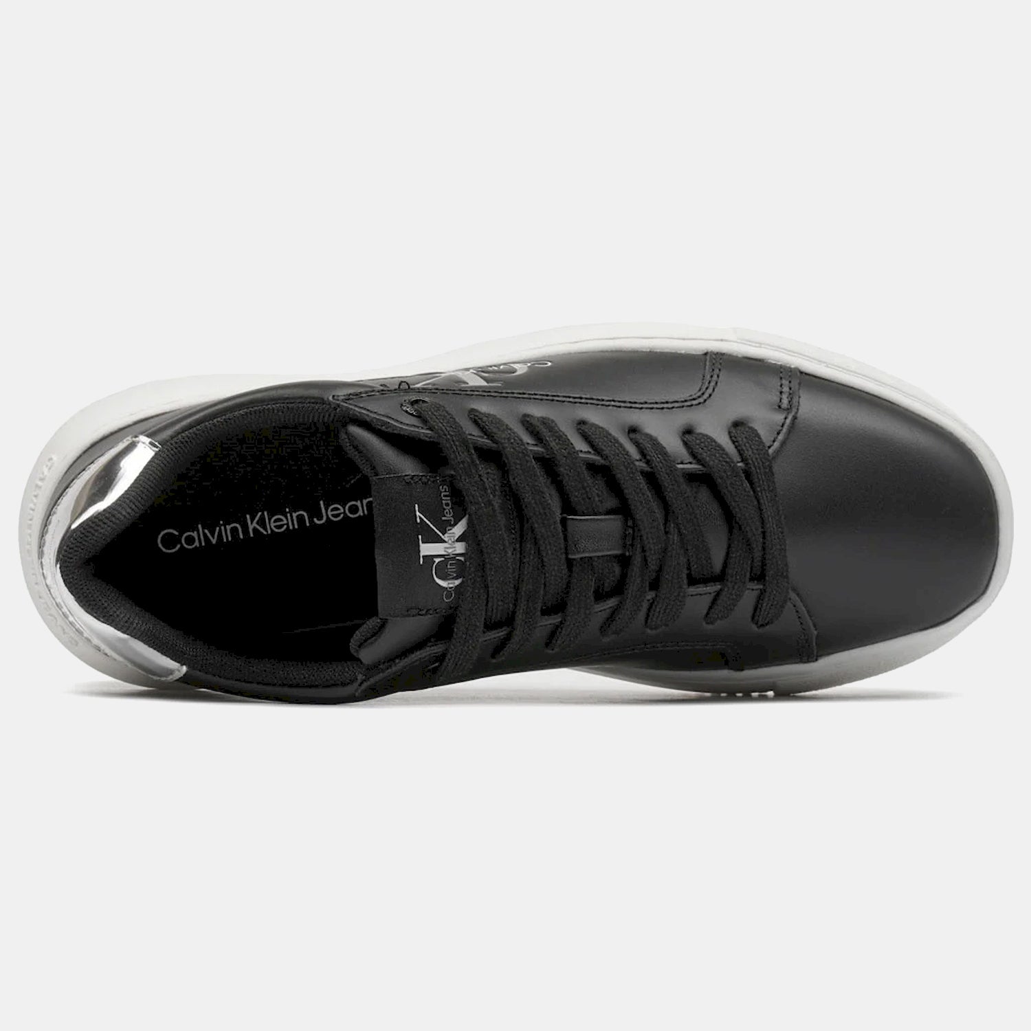 Calvin Klein Sapatilhas Sneakers Shoes Yw0yw01224 Blk Silver Preto Silver_shot2