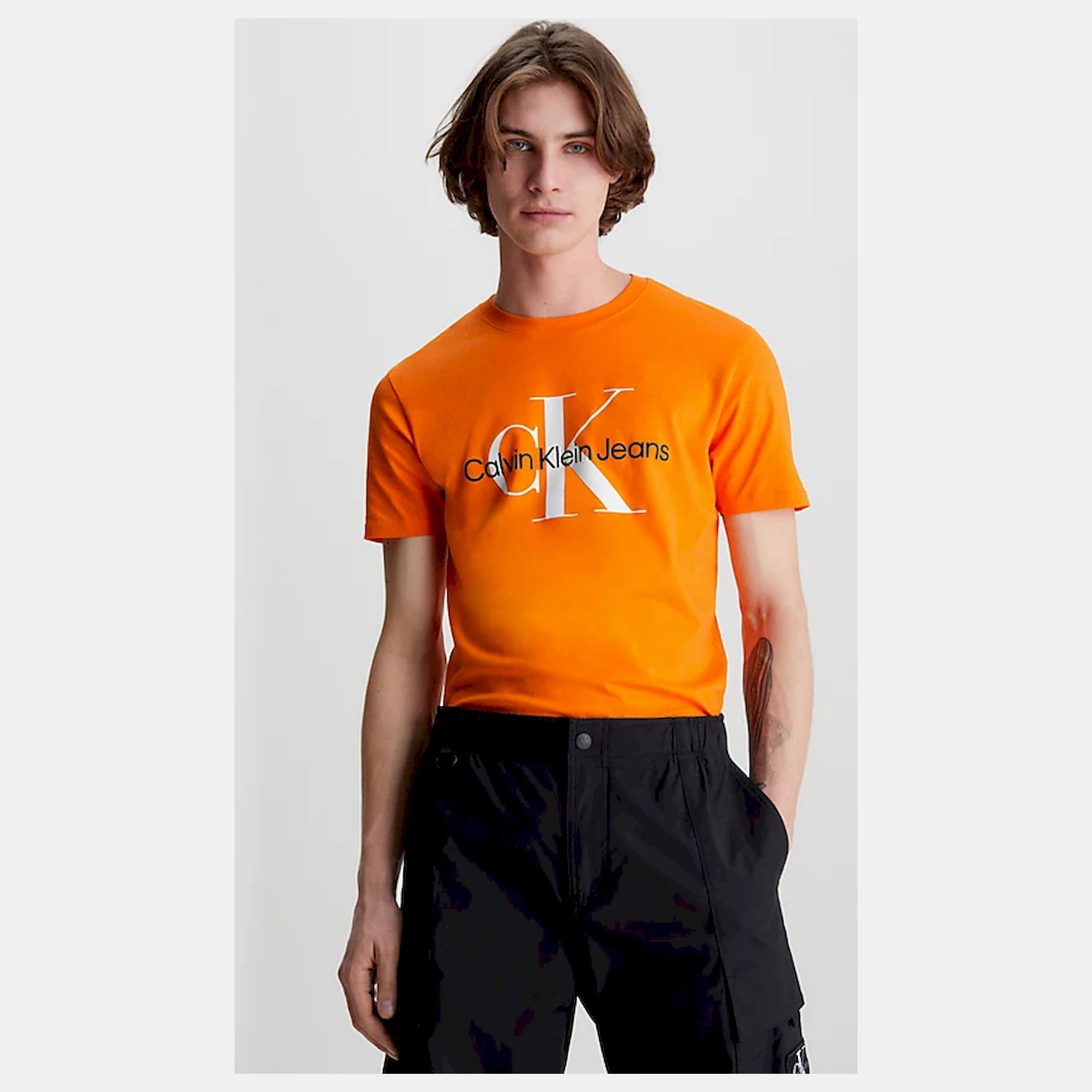 Calvin Klein T Shirt J30j320806 Orange Laranja_shot2