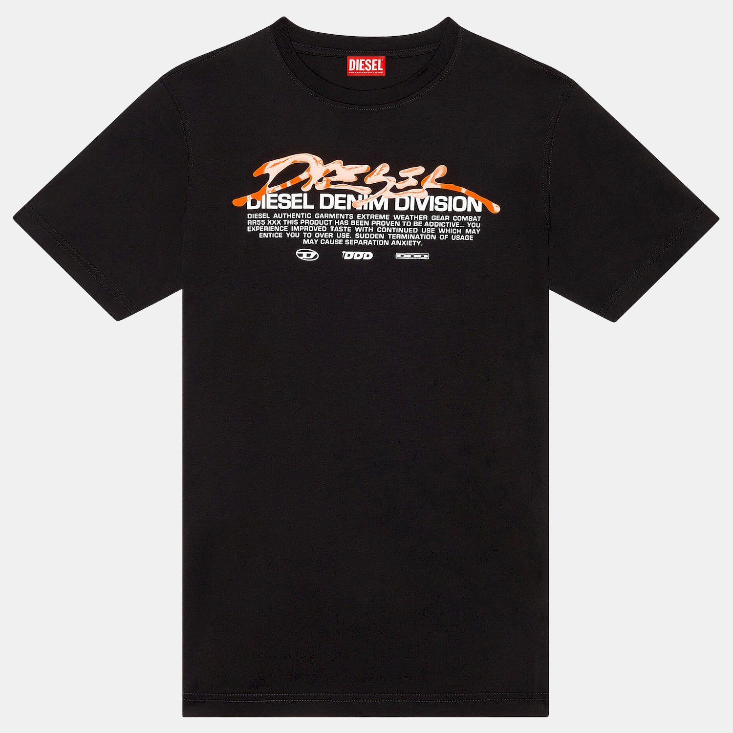 Diesel T Shirt A11067 0catm Black Preto_shot3