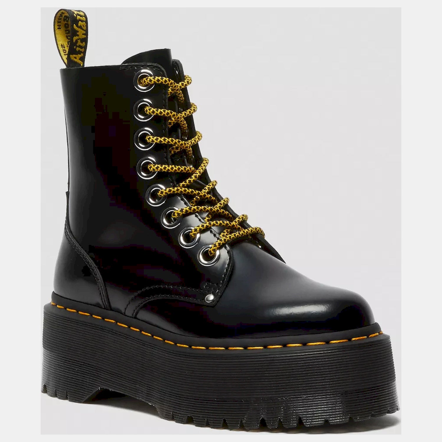 Dr Martens Botas Boots Jadon Max Butt Blk Shinny Preto Verniz_shot7