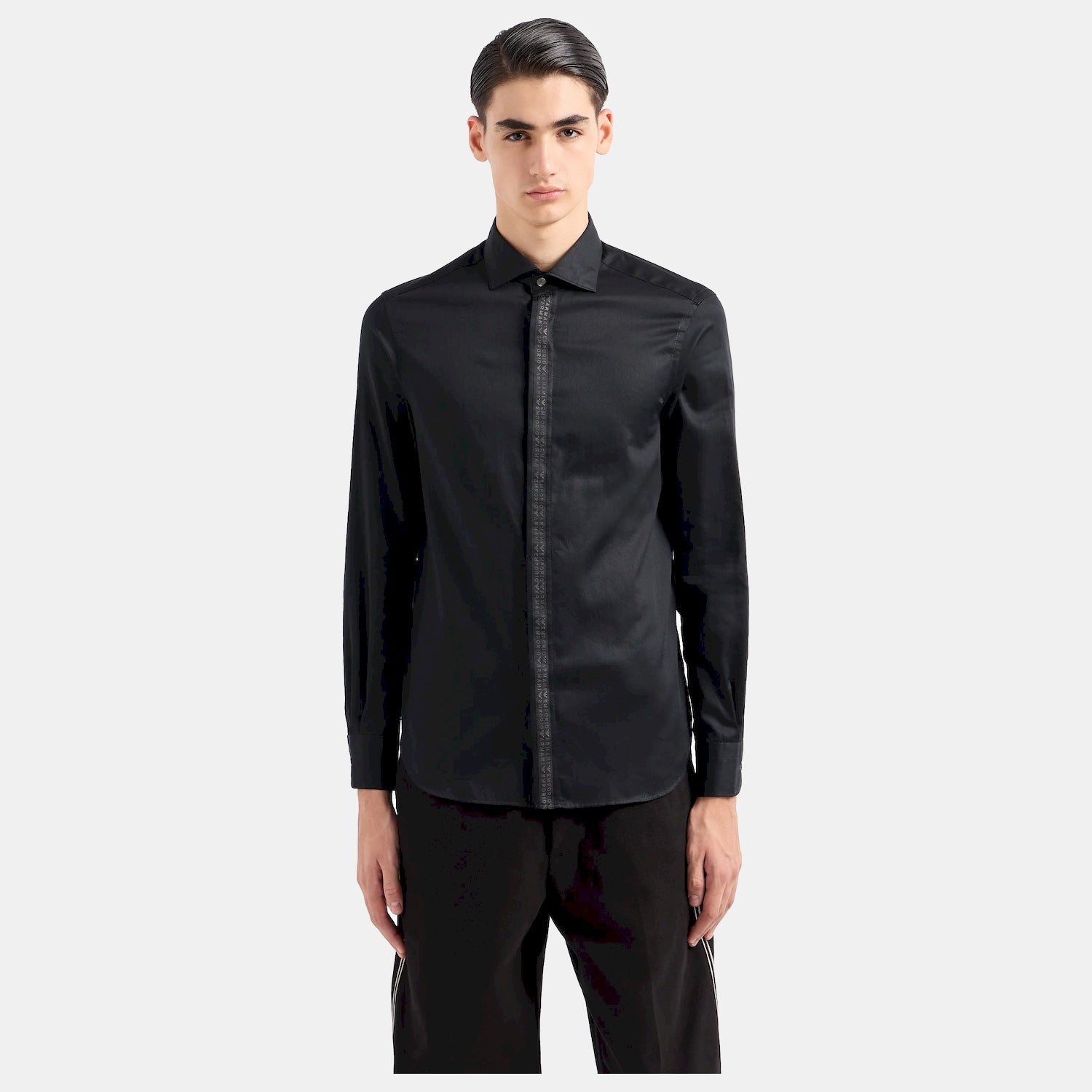 Emporio Armani Camisa Shirt 6r1c87 1k1xz Black Preto_shot1