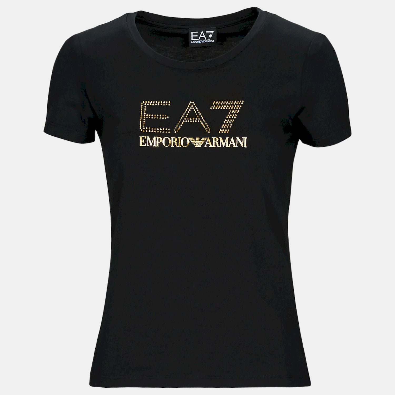Emporio Armani Ea7 T Shirt 8ntt67 Tjdqz Blk Gold Preto Ouro_shot1