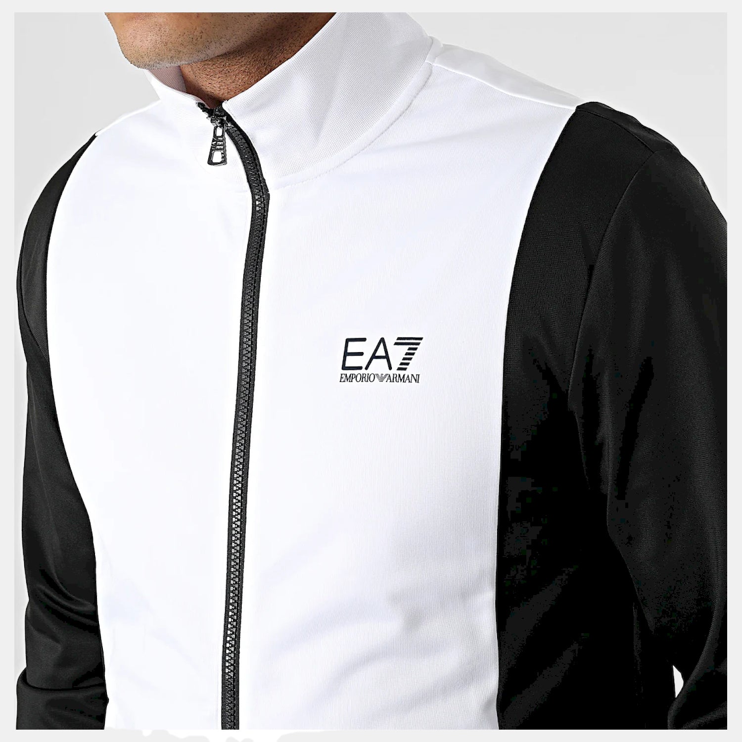 Emporio Armani Ea7 Tracksuit 3lpv63 Pj08z Whi Black Branco Preto_shot3