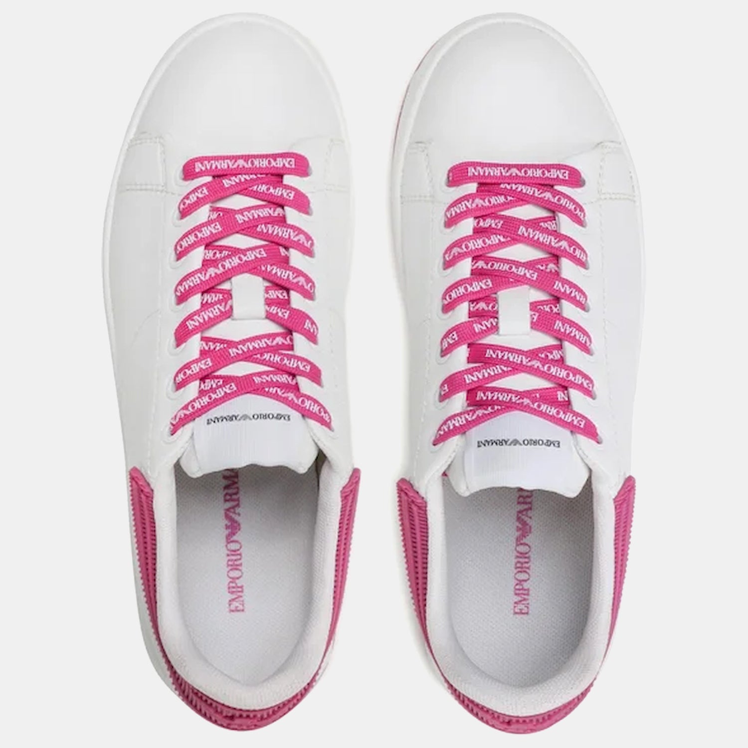 Emporio Armani Sapatilhas Sneakers Shoes X3x024 Xm702 Whi Pink Branco Rosa_shot3