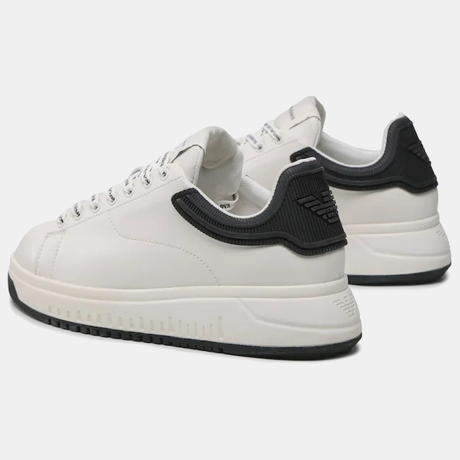 Emporio Armani Sapatilhas Sneakers Shoes X4x264 Xn001 White Blk Branco Preto_shot2