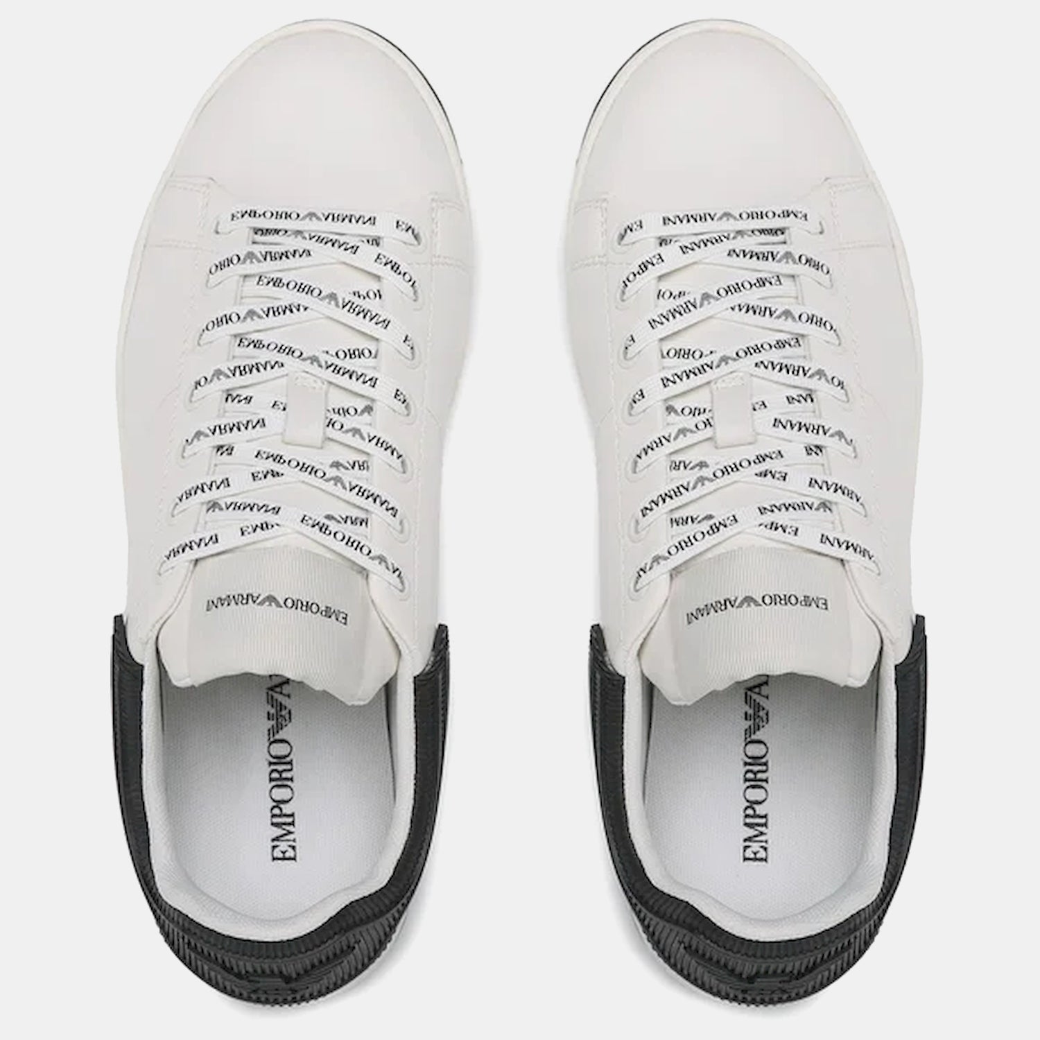 Emporio Armani Sapatilhas Sneakers Shoes X4x264 Xn001 White Blk Branco Preto_shot4
