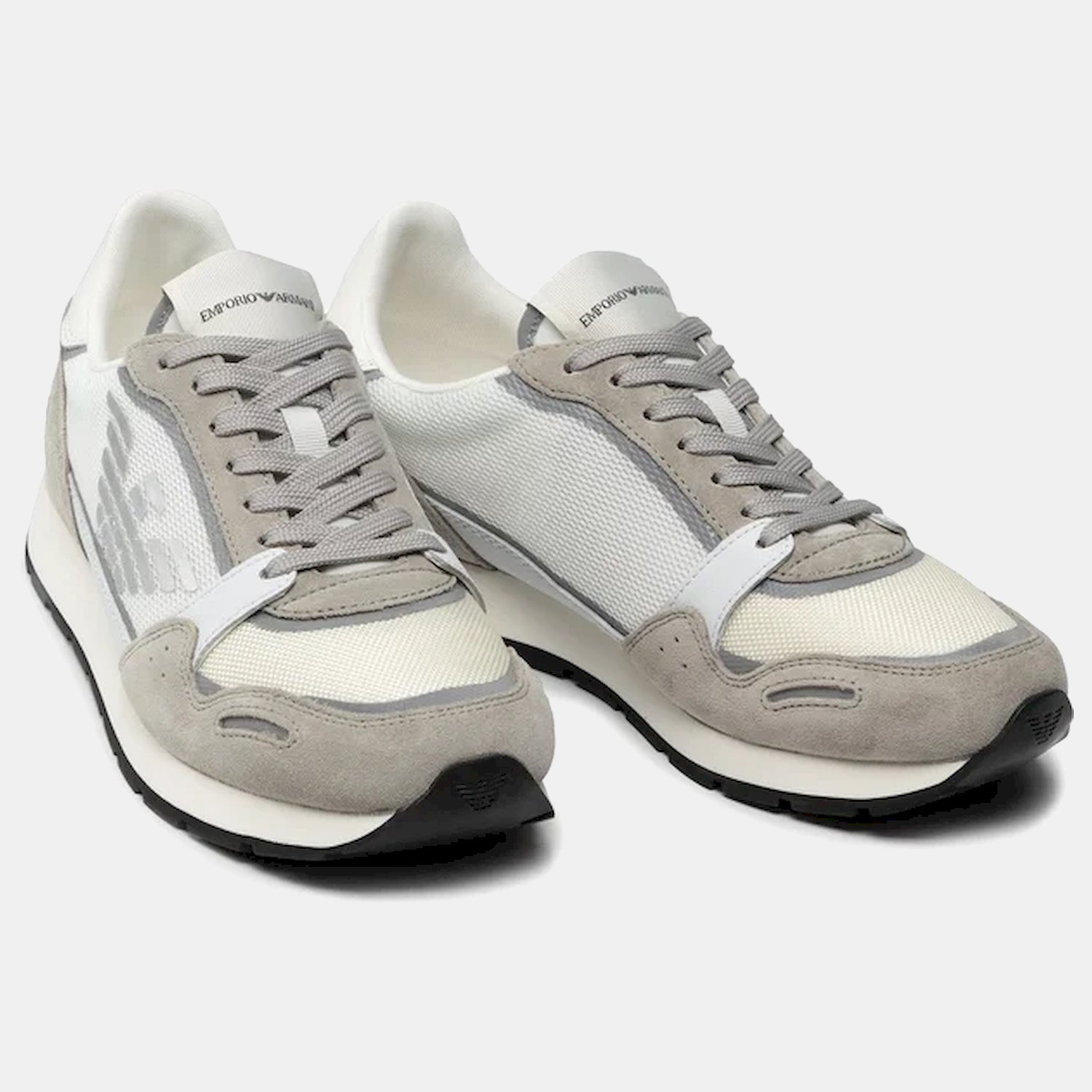 Emporio Armani Sapatilhas Sneakers Shoes X4x537 Xm678 Whi Silver Branco Prateado_shot4