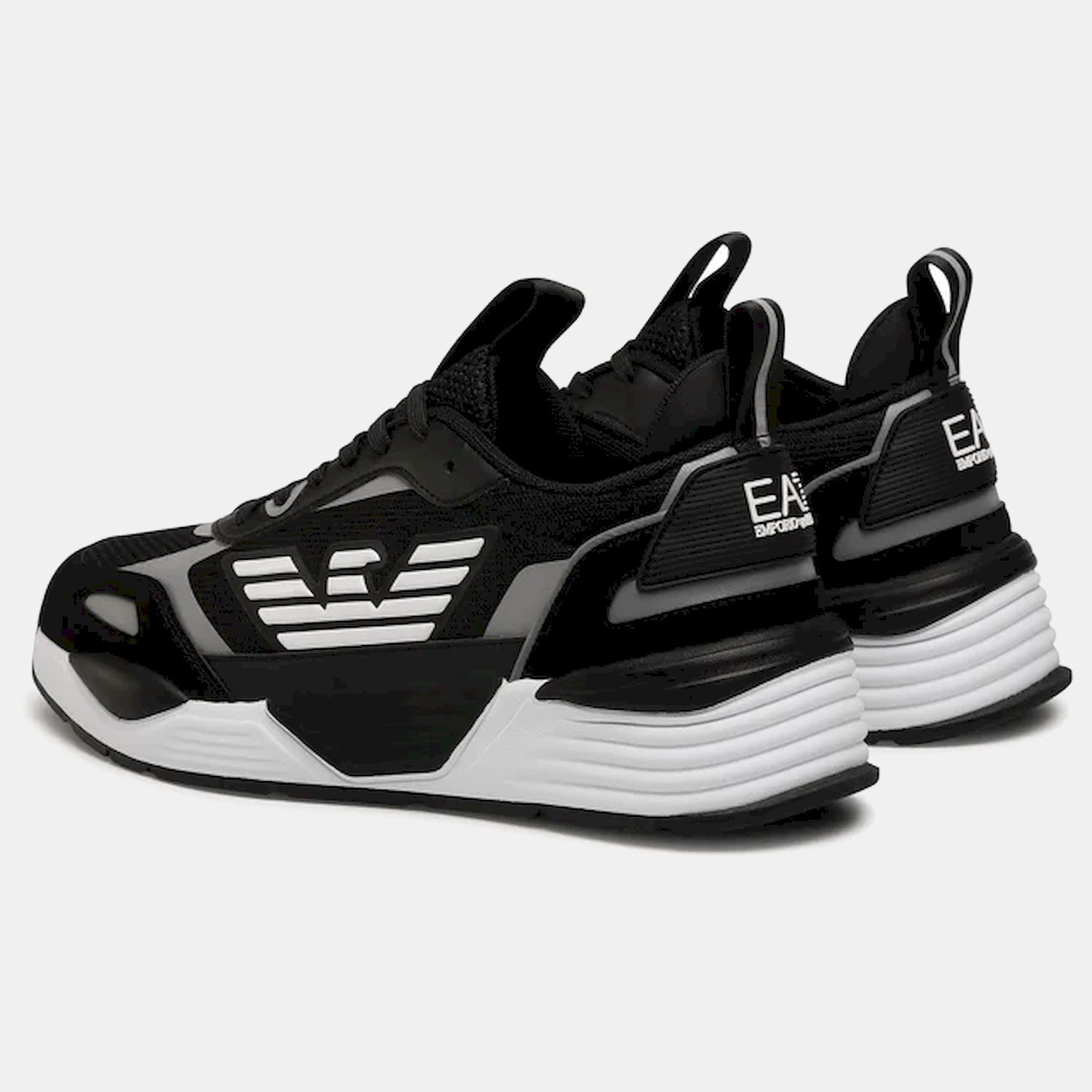 Emporio Armani Sapatilhas Sneakers Shoes X8x070 Xk165 Blk Silver Preto Silver_shot2