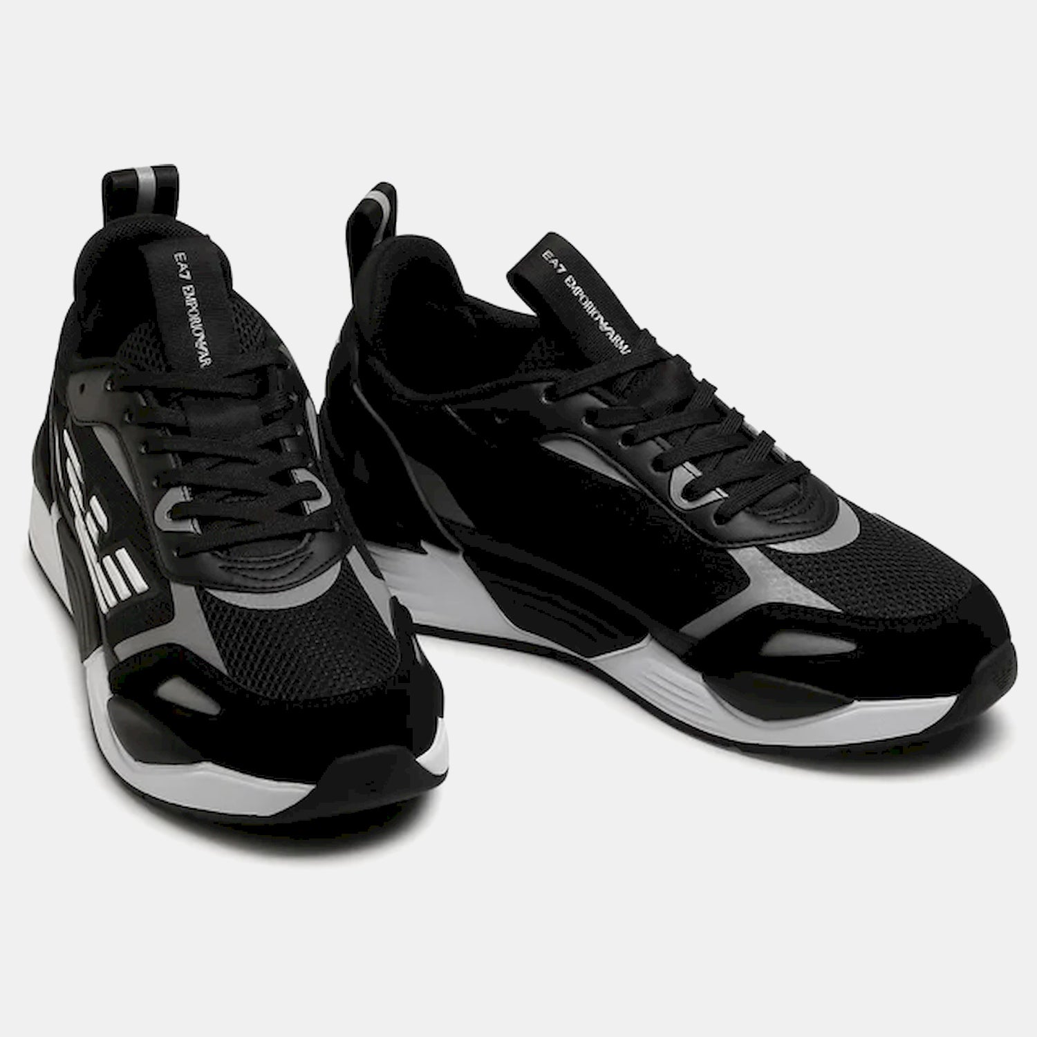 Emporio Armani Sapatilhas Sneakers Shoes X8x070 Xk165 Blk Silver Preto Silver_shot3
