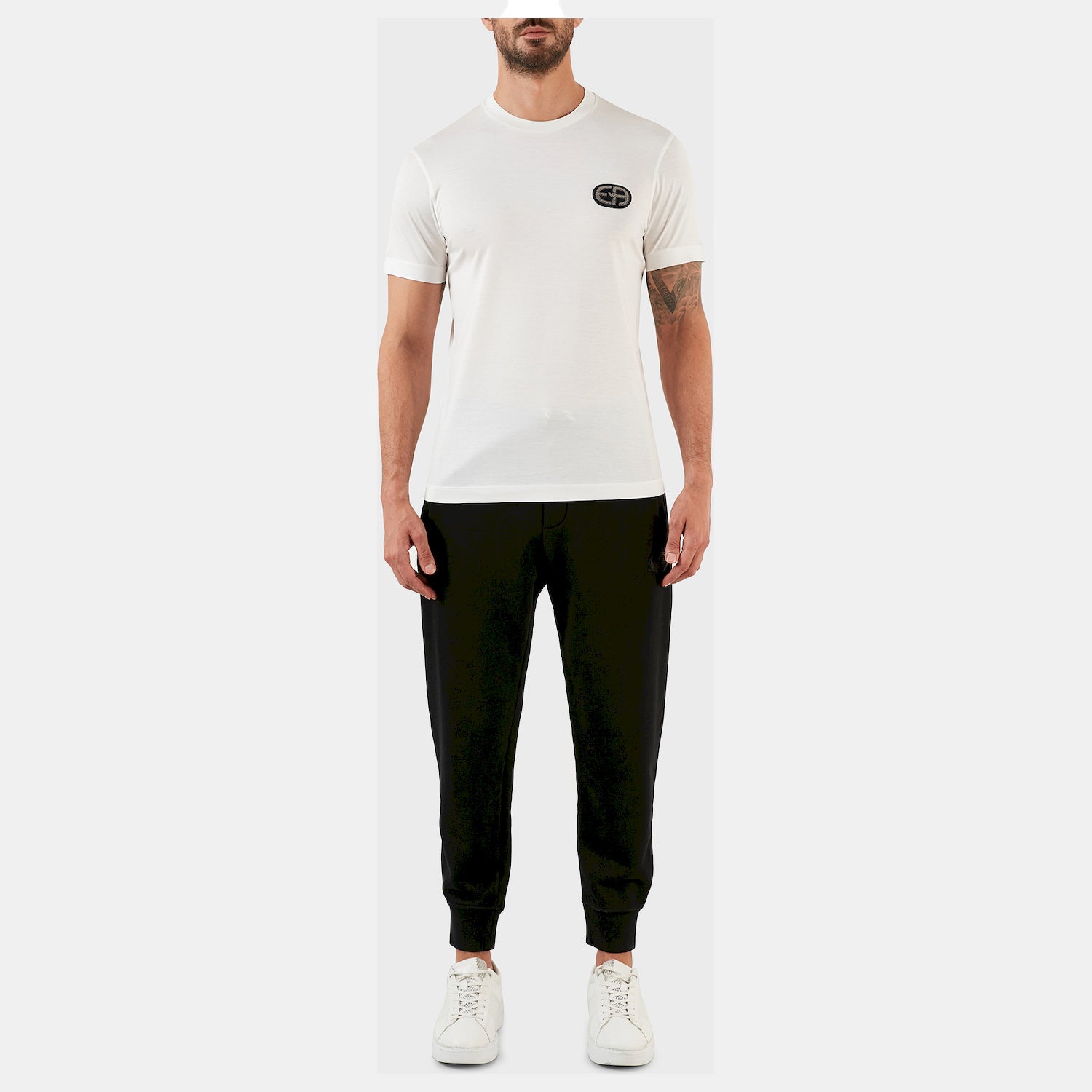 Emporio Armani T Shirt 6l1ta3 1juvz Whi Platin Branco Platin_shot2