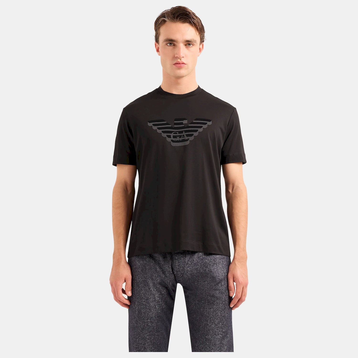 Emporio Armani T Shirt 6r1tb4 1jpzz Black Preto_shot1