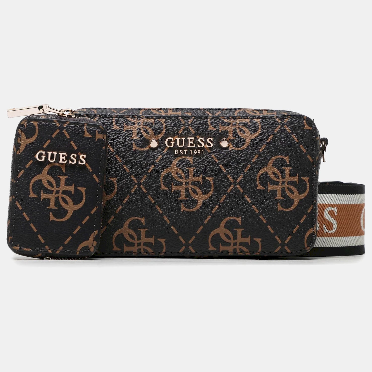 Guess Bolsa Bag Sg896374 Brown.logo Castanho_shot1