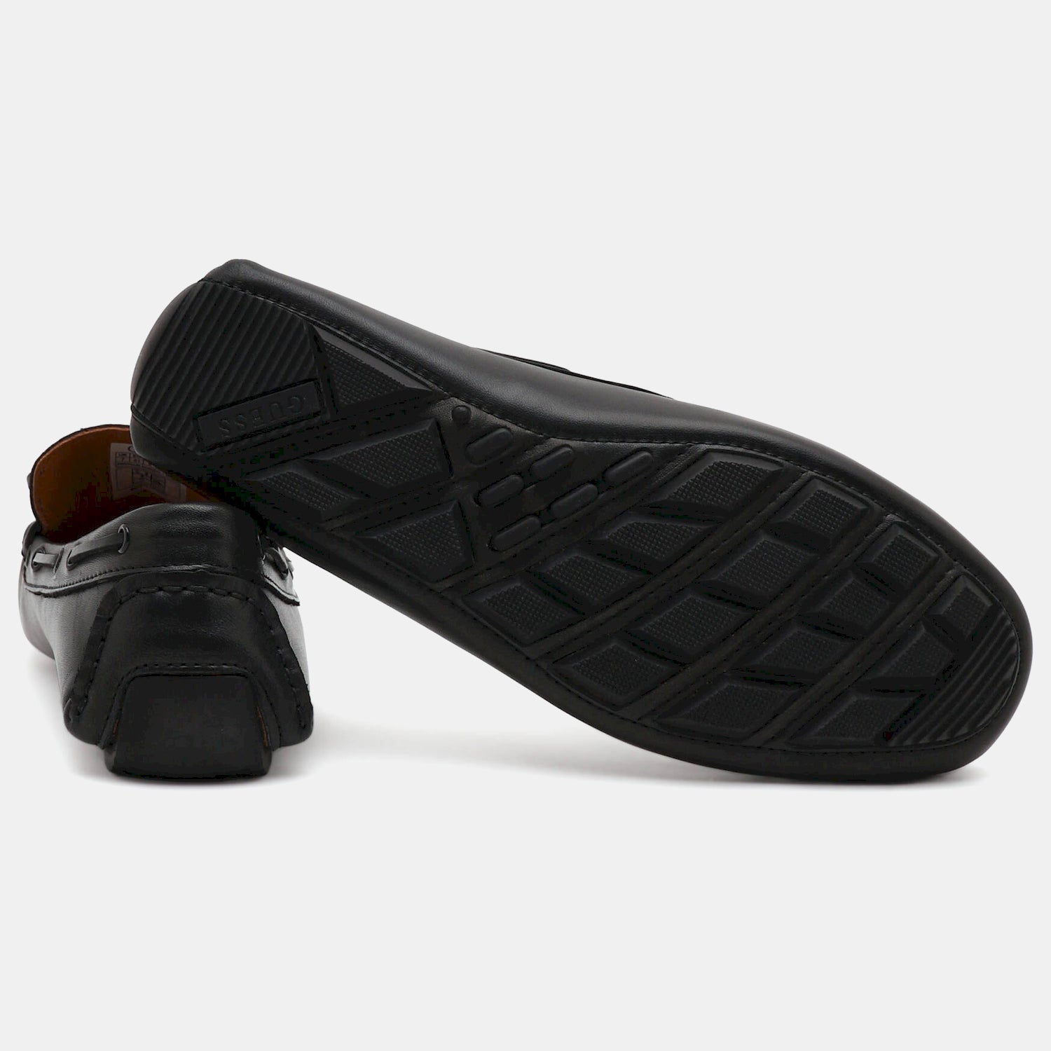 Guess Mocassins Loafer Fm6gal Black.logo Preto_shot3