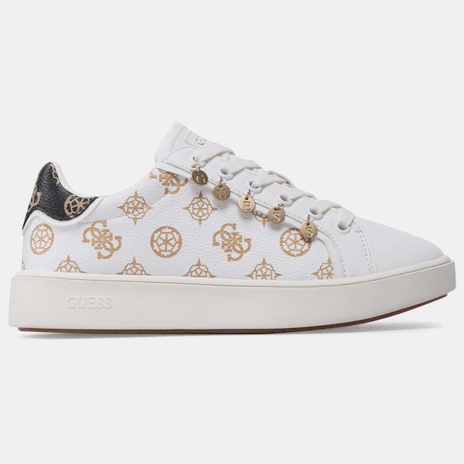 Guess Sapatilhas Sneakers Shoes Fl5mel Fal12 White.logo Branco_shot1