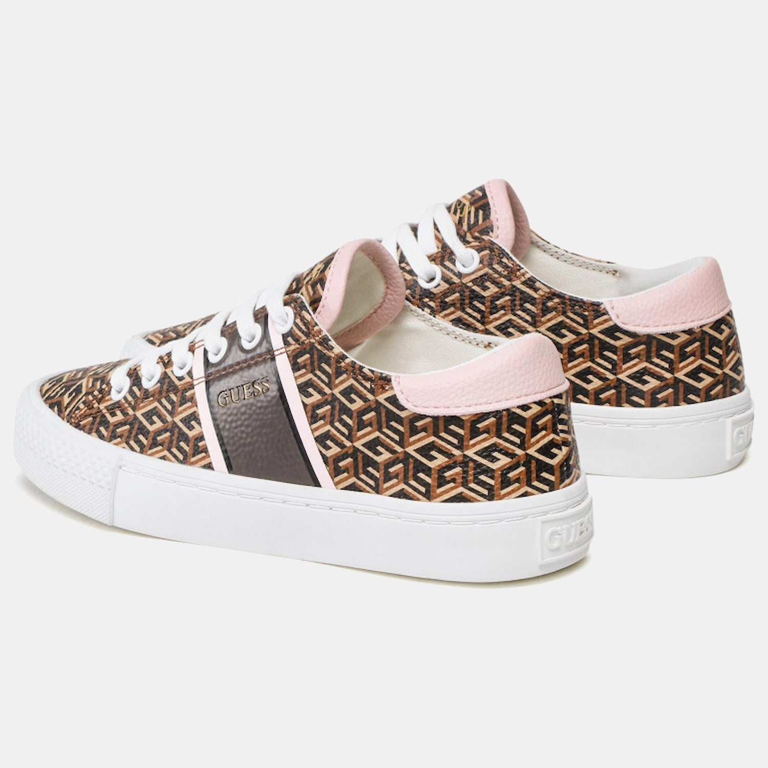 Guess Sapatilhas Sneakers Shoes Fl7estele12 Brown.logo Castanho_shot3