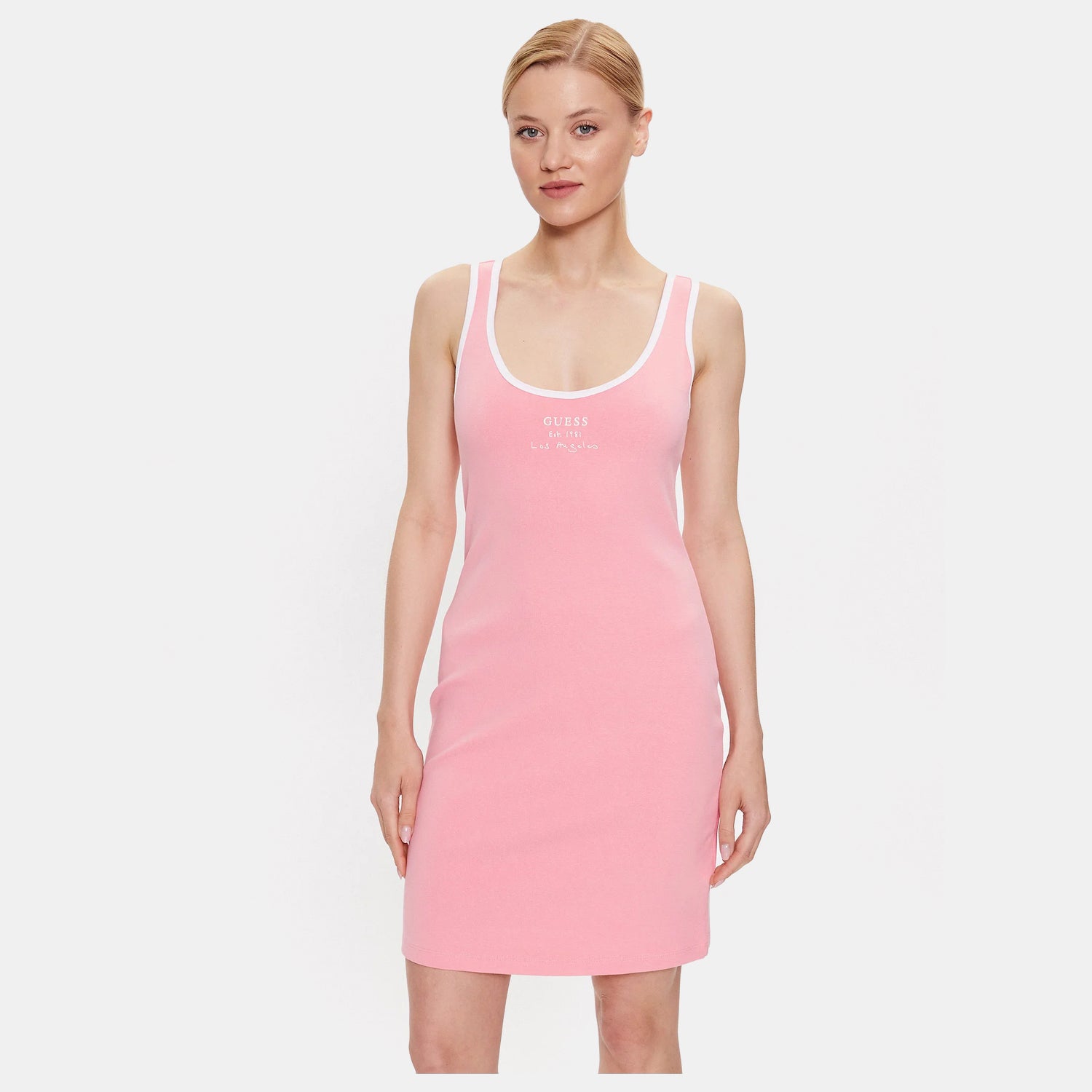 Guess Vestido  Dress V3gk02 Kbp41 Pink Rosa_shot4