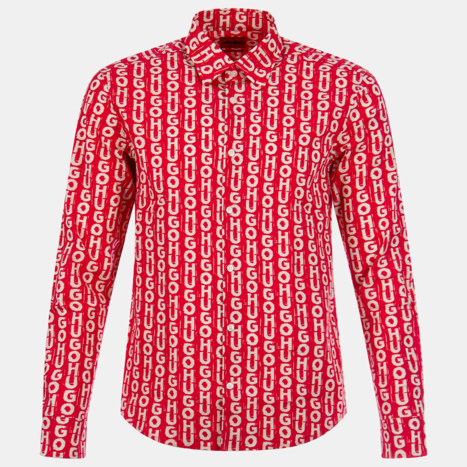 Hugo Camisa  Shirt Ermo Red Multi Vermelho Multicolor_shot3
