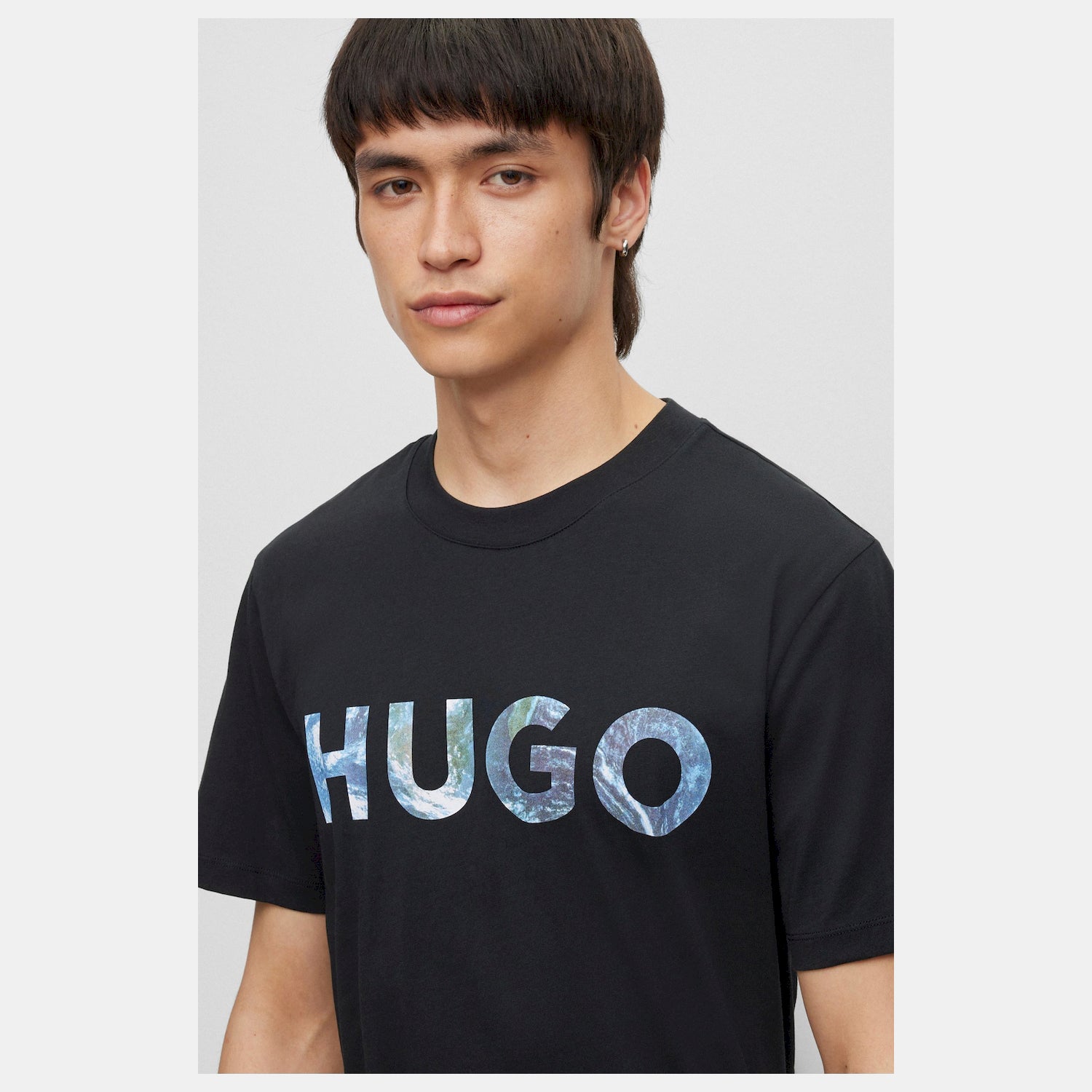 Hugo T Shirt Dhled Black Preto_shot2