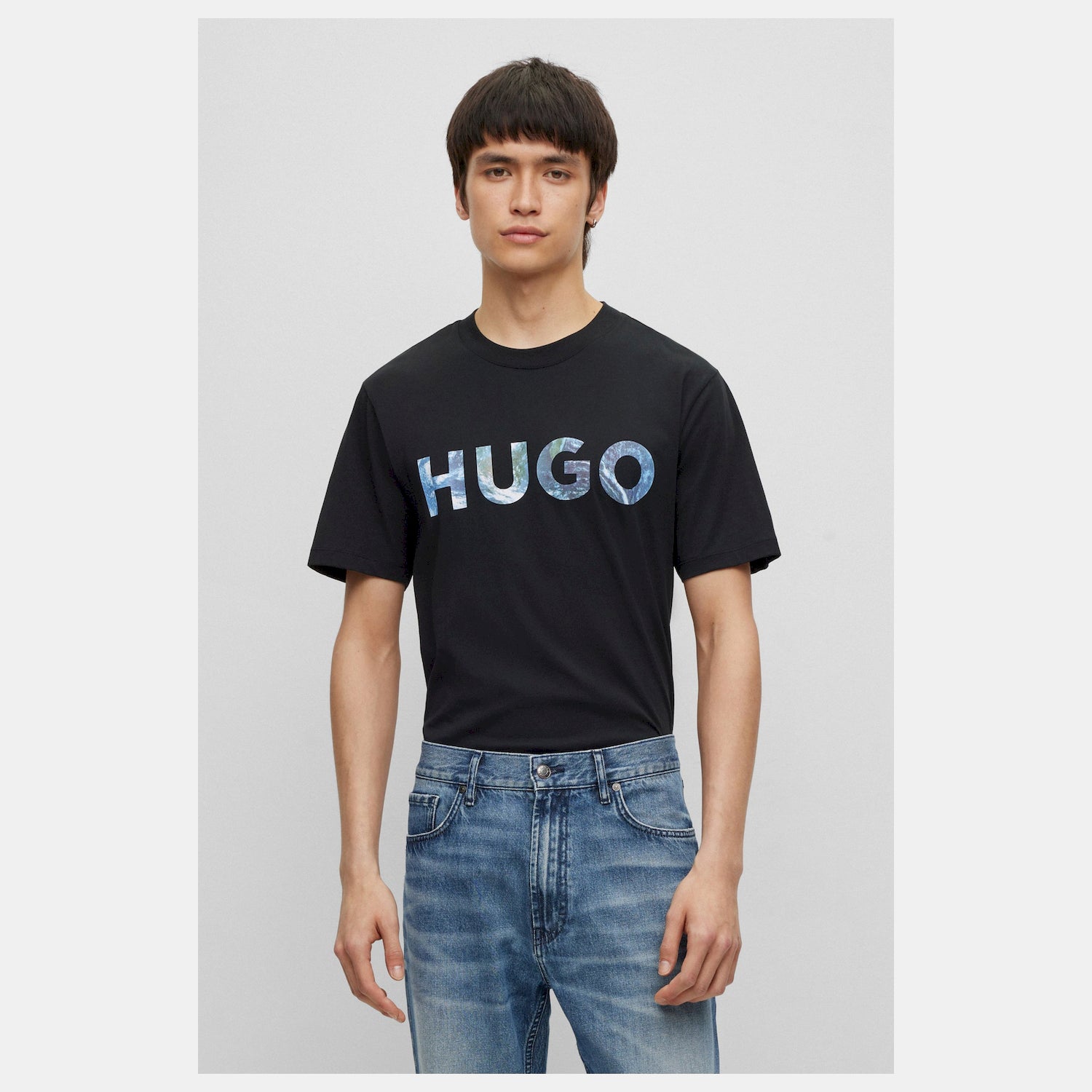 Hugo T Shirt Dhled Black Preto_shot3