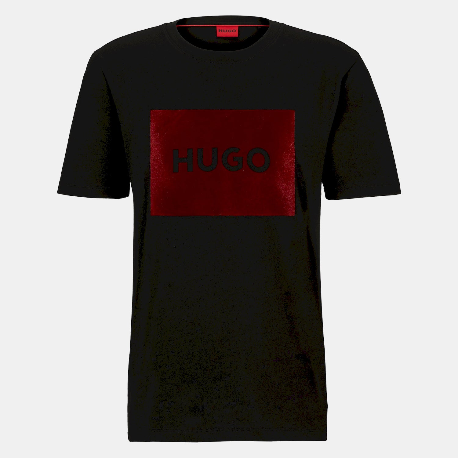 Hugo T Shirt Dulive V Black Red Preto Vermelho_shot1