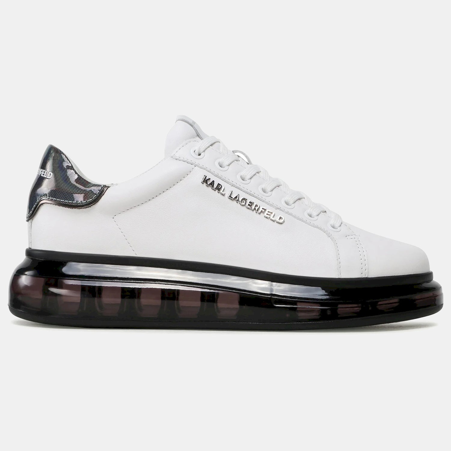 Karl Lagerfeld Sapatilhas Sneakers Shoes Kl52625 Whi Black Branco Preto_shot1
