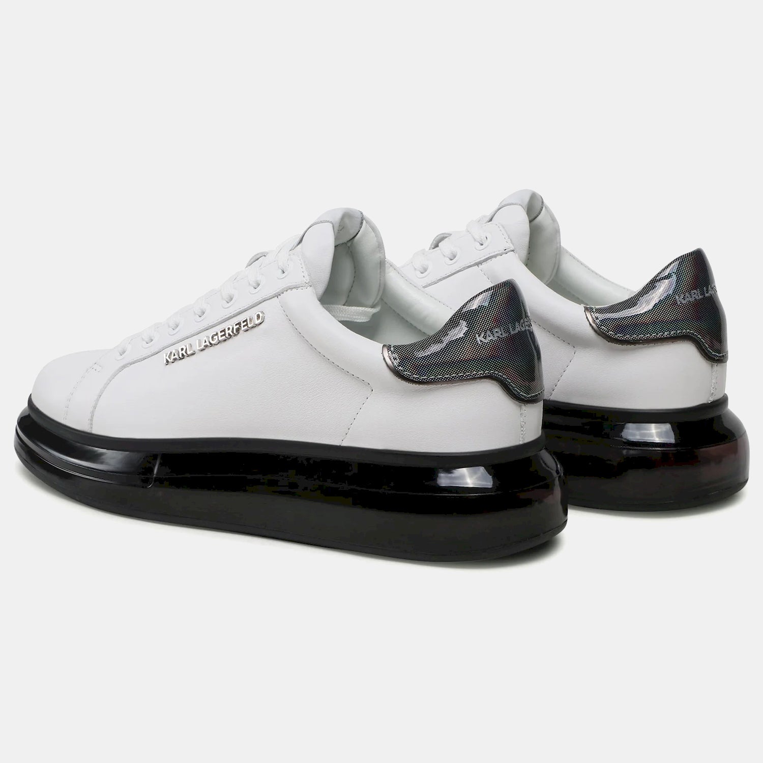 Karl Lagerfeld Sapatilhas Sneakers Shoes Kl52625 Whi Black Branco Preto_shot2