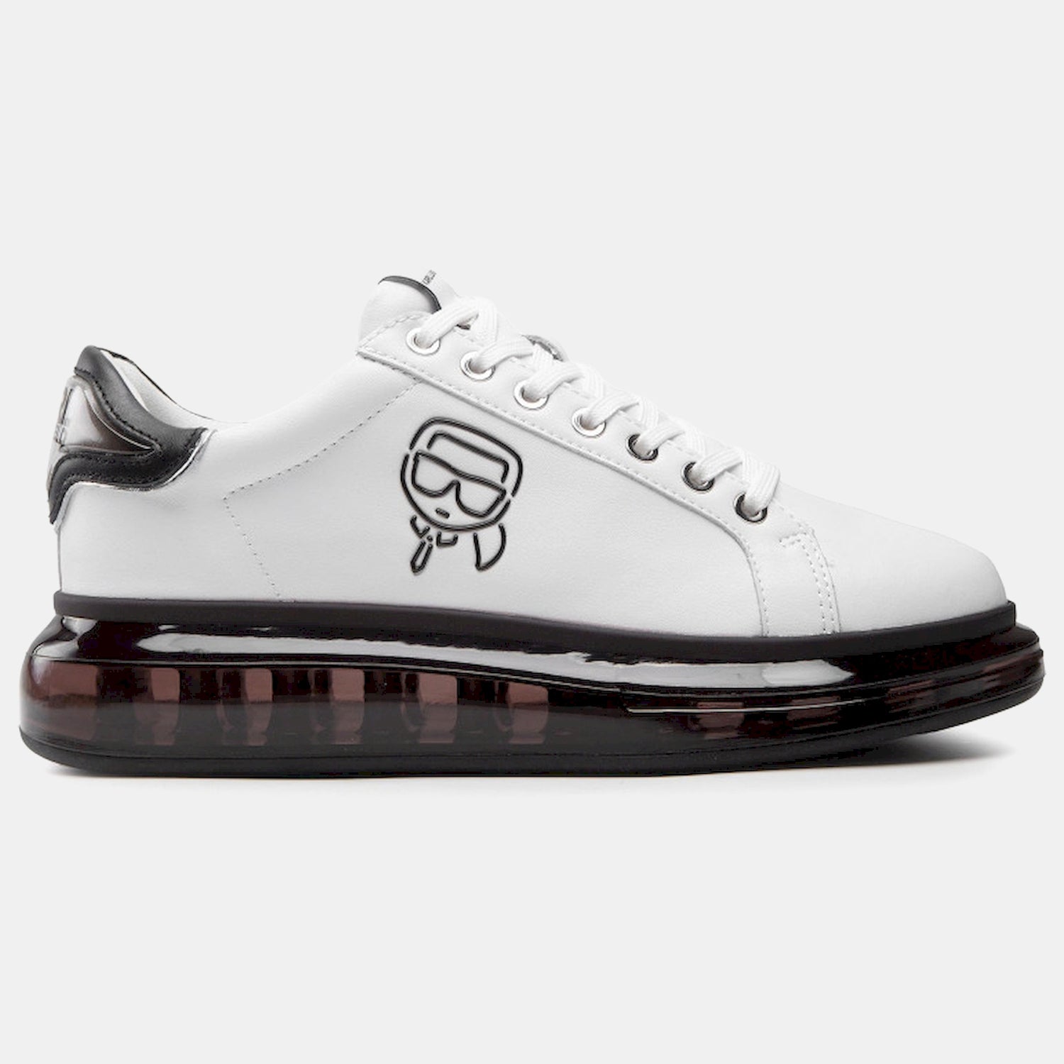 Karl Lagerfeld Sapatilhas Sneakers Shoes Kl52631 Whi Black Branco Preto_shot4