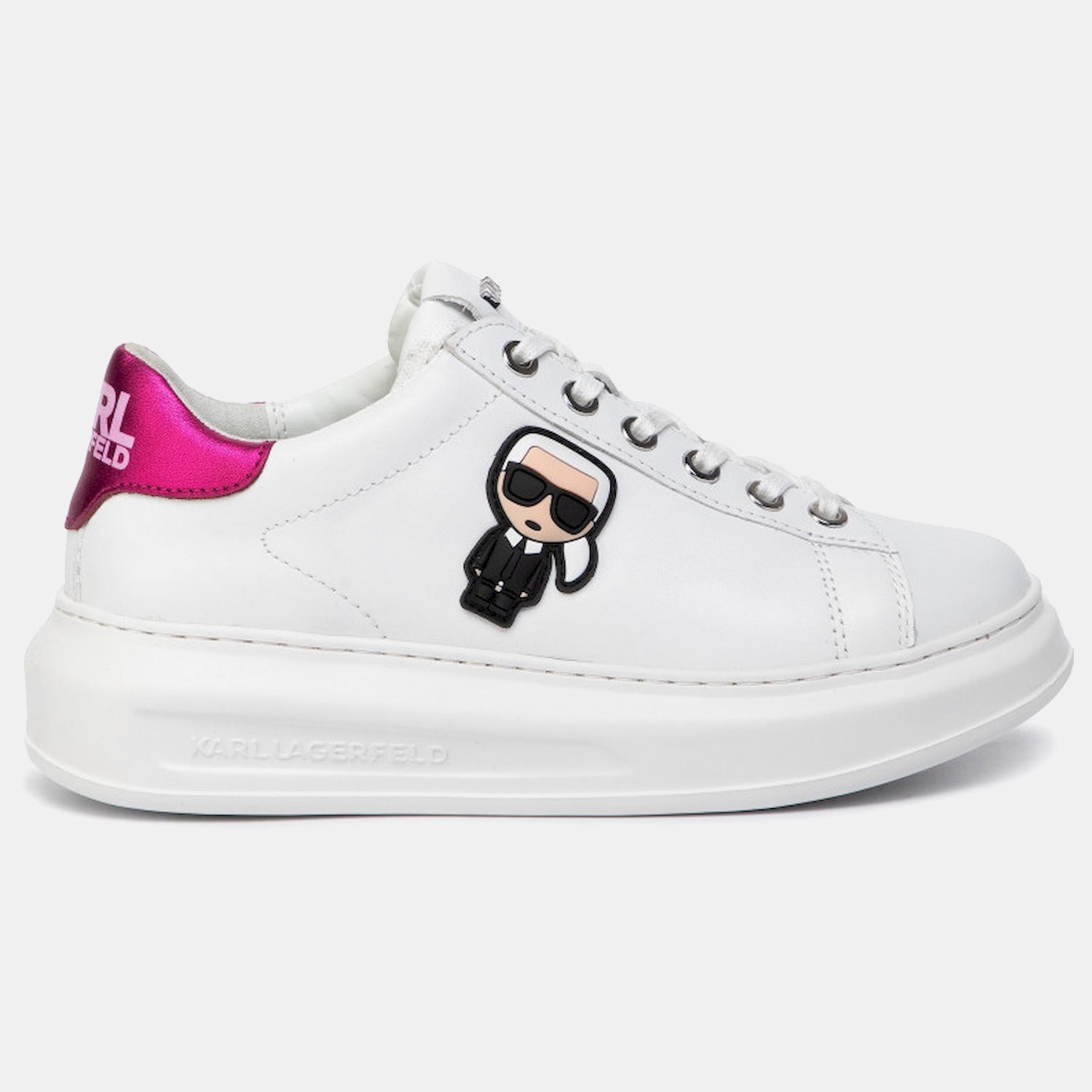 Karl Lagerfeld Sapatilhas Sneakers Shoes Kl62530 Whi Pink Branco Rosa_shot2