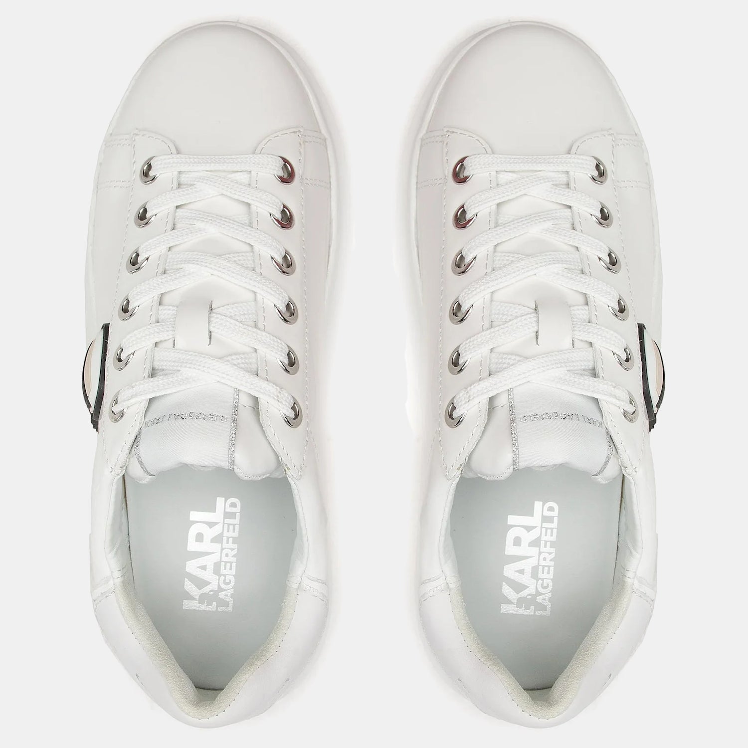 Karl Lagerfeld Sapatilhas Sneakers Shoes Kl62530u White Vern Branco Verniz_shot4