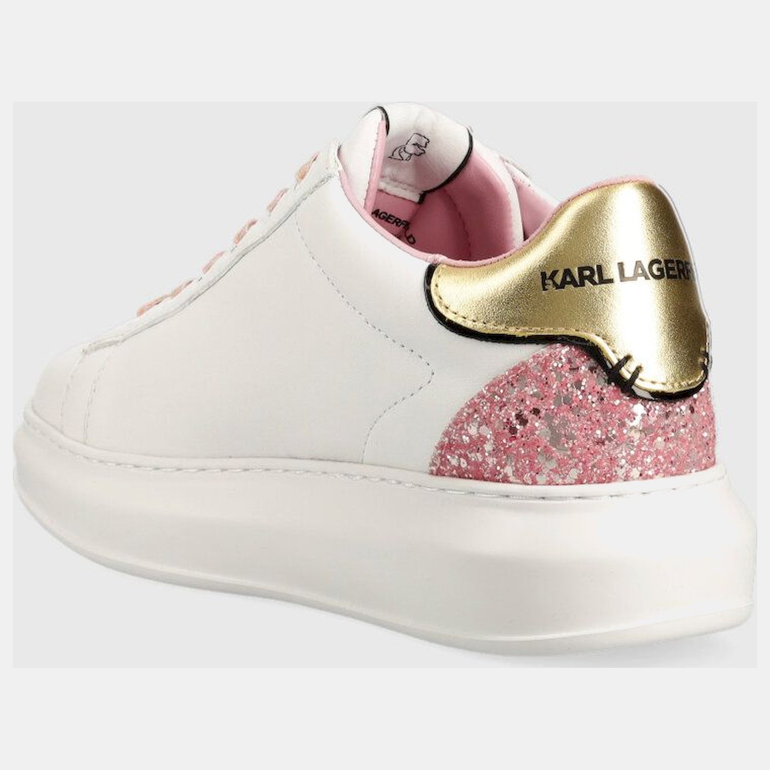 Karl Lagerfeld Sapatilhas Sneakers Shoes Kl62570n Whi Pink Branco Rosa_shot3