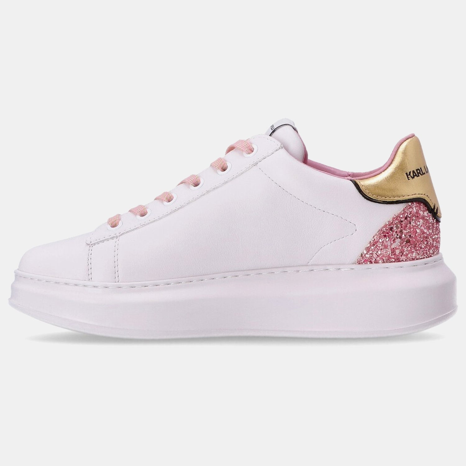 Karl Lagerfeld Sapatilhas Sneakers Shoes Kl62570n Whi Pink Branco Rosa_shot6