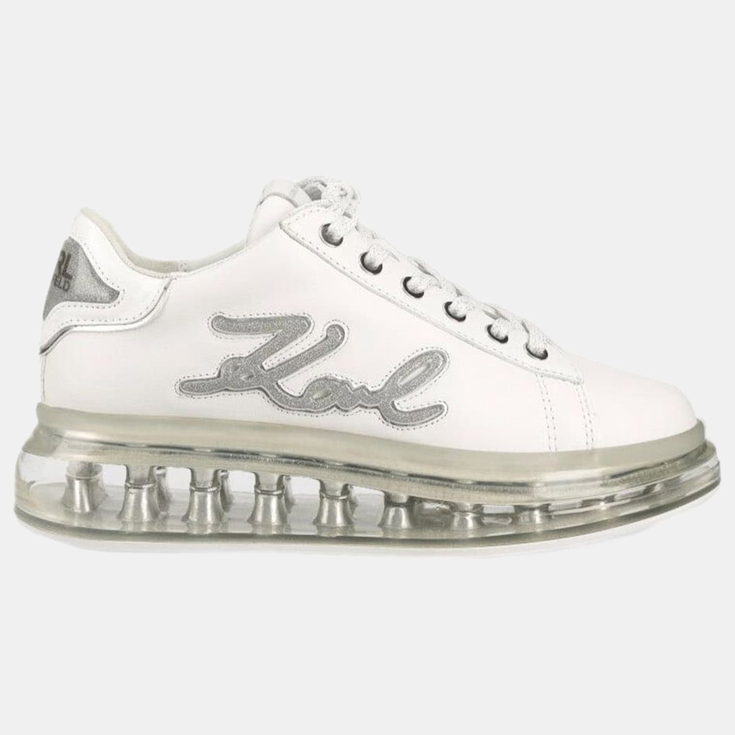 Karl Lagerfeld Sapatilhas Sneakers Shoes Kl62610f Whi Silver Branco Prateado_shot1