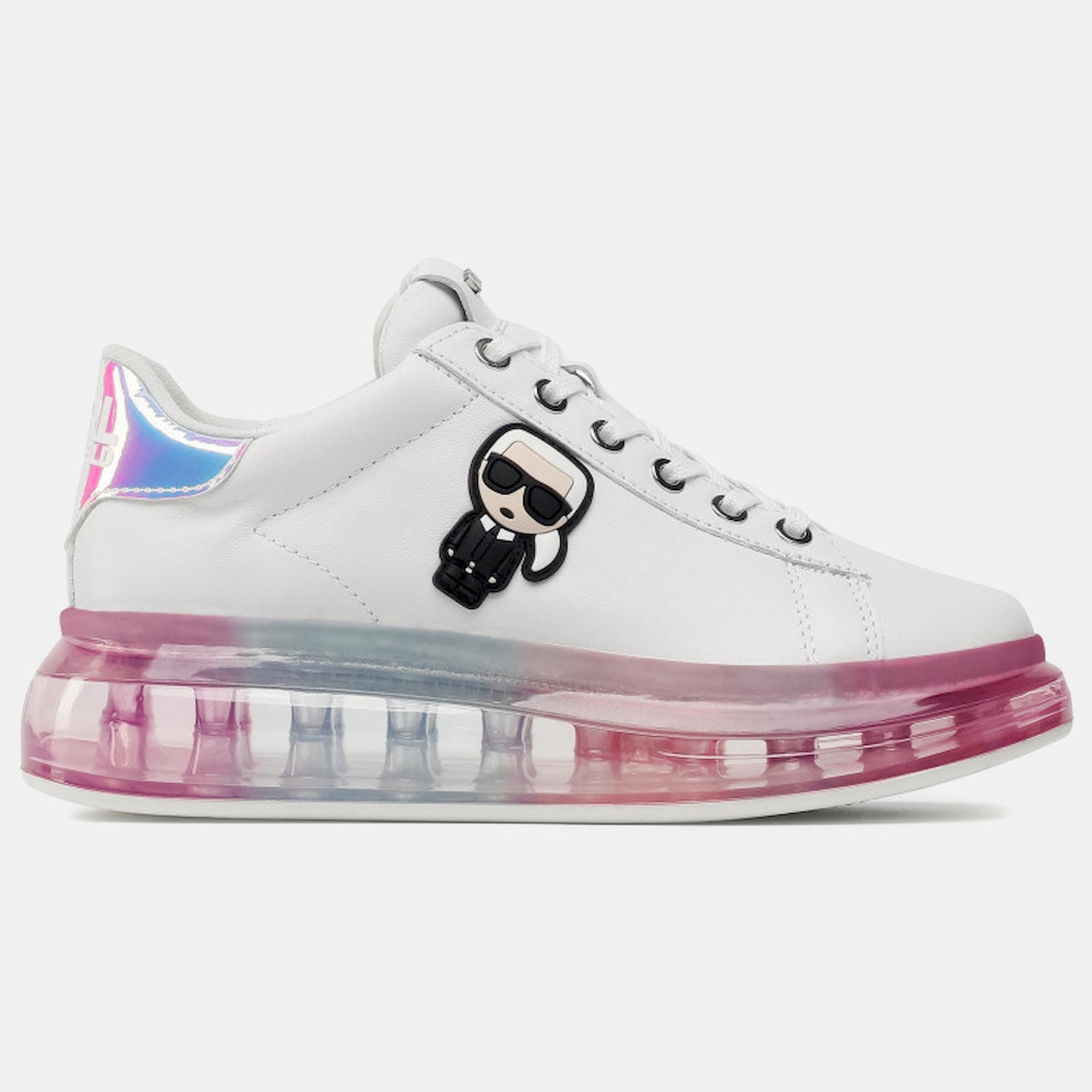 Karl Lagerfeld Sapatilhas Sneakers Shoes Kl62689 Whi Pink Branco Rosa_shot3