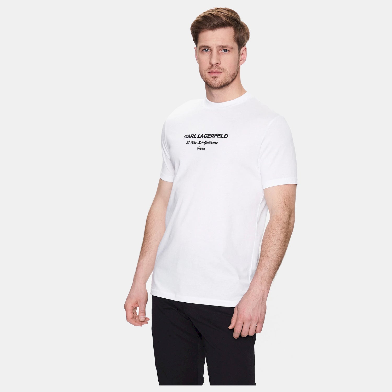 Karl Lagerfeld T Shirt Kl755035 White Branco_shot5