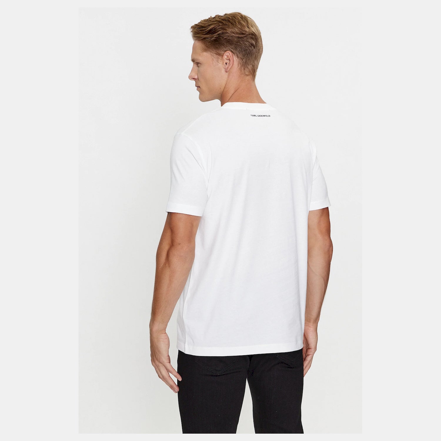 Karl Lagerfeld T Shirt Kl755061 White Branco_shot1