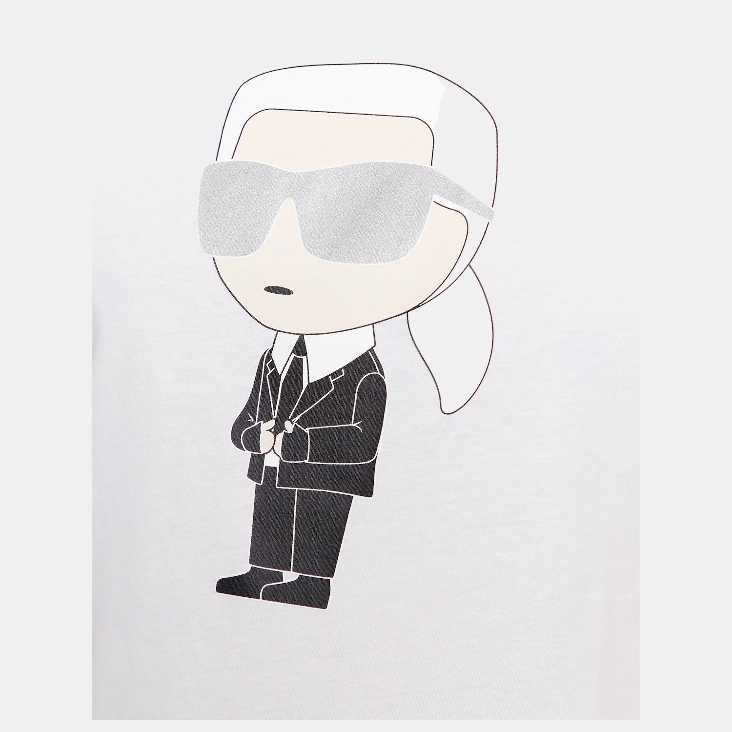 Karl Lagerfeld T Shirt Kl755071 White Branco_shot1