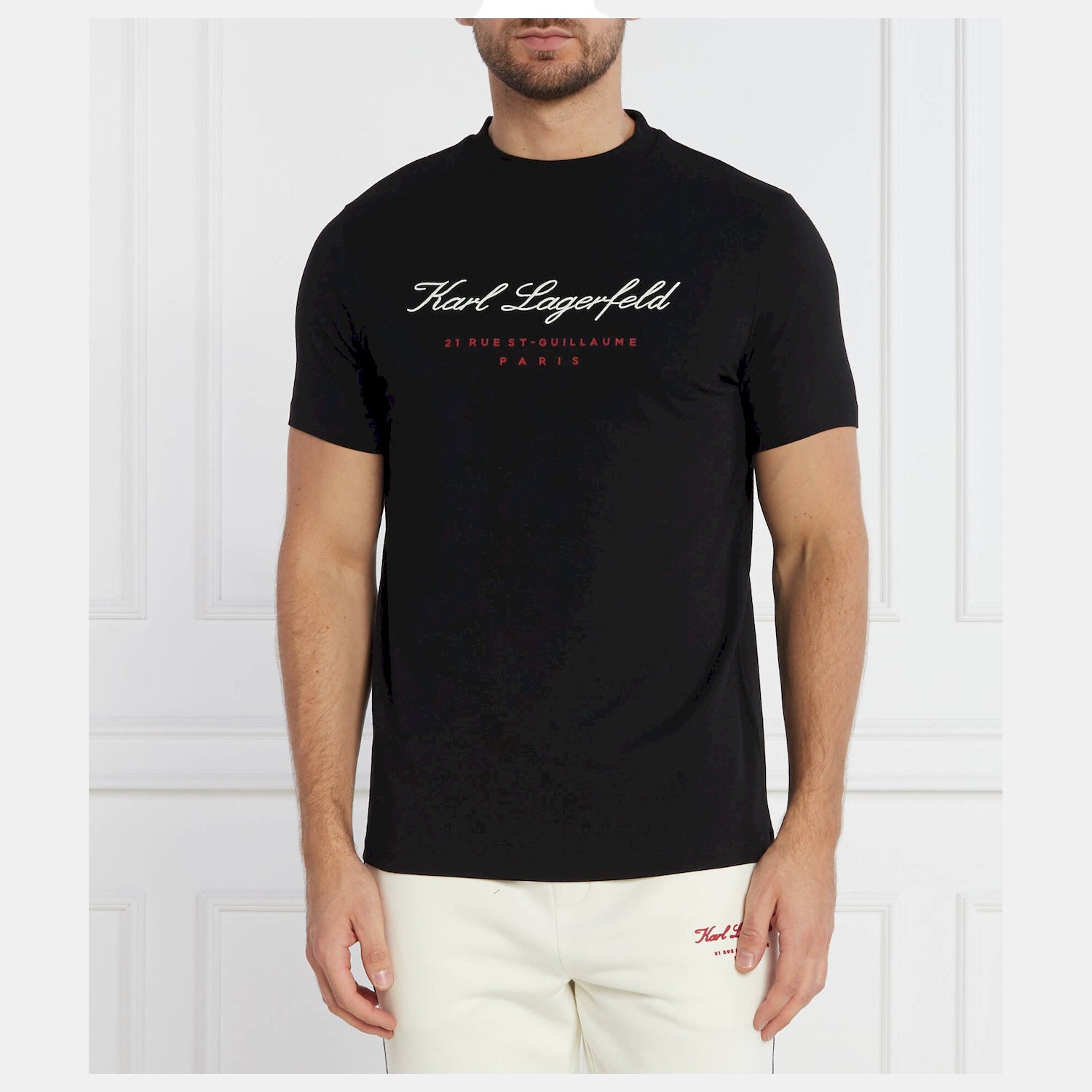 Karl Lagerfeld T Shirt Kl755422 Black Preto_shot1