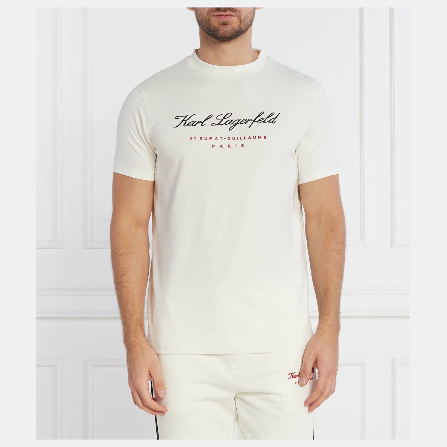 Karl Lagerfeld T Shirt Kl755422 White Branco_shot1