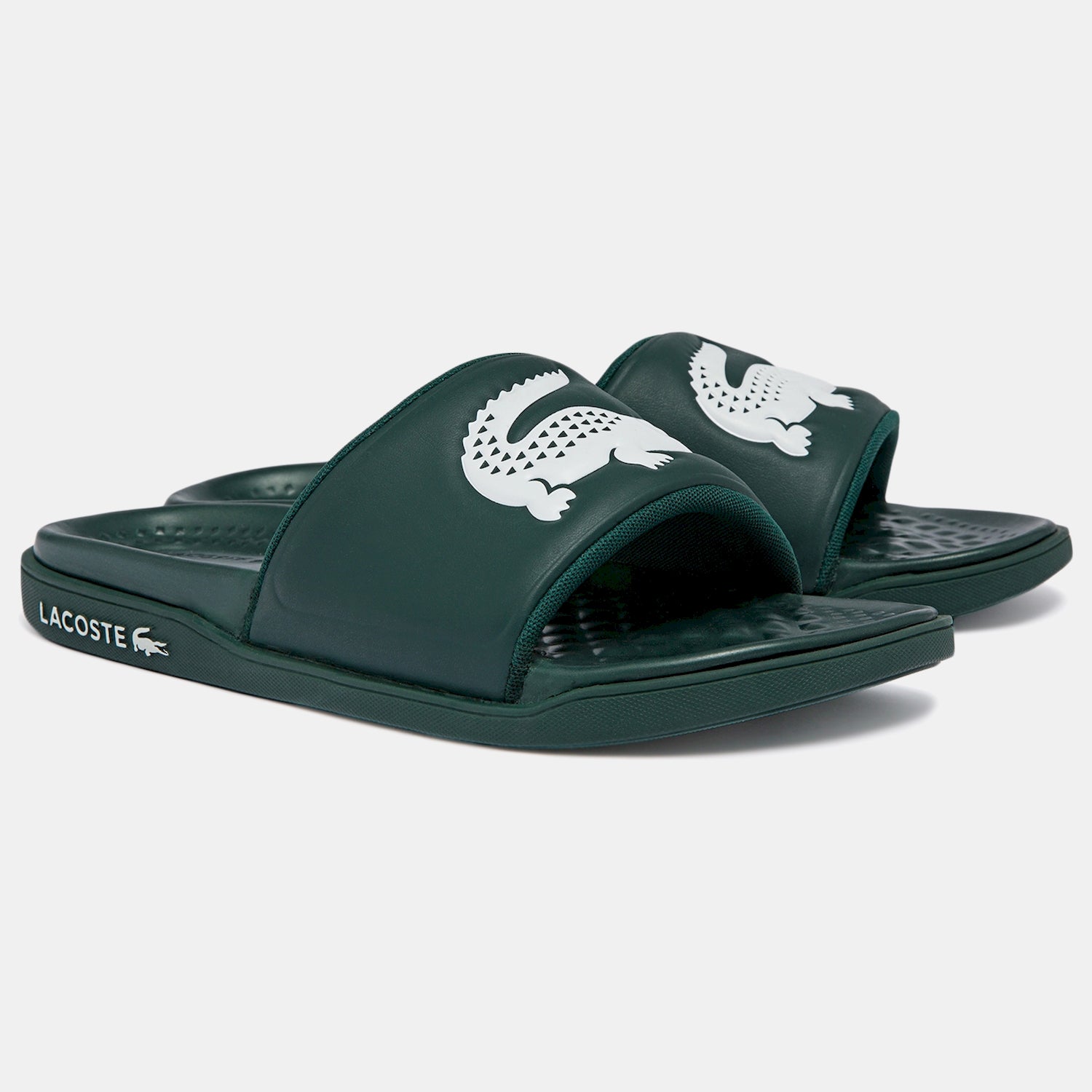 Lacoste Chinelos Slippers Croco Dualiste Green Whit Verde Branco_shot2