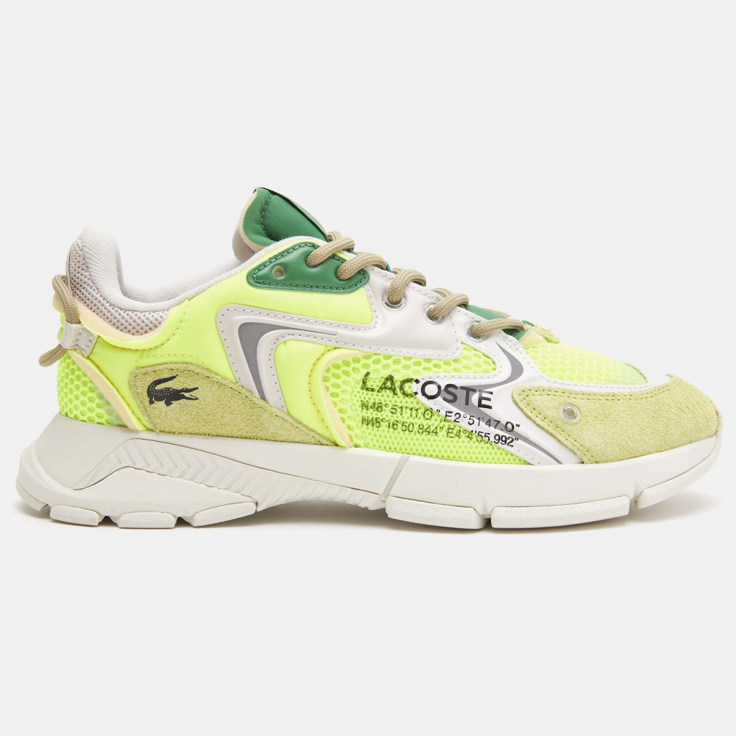 Lacoste Sapatilhas Sneakers Shoes L003 Yellow Whi Amarelo Branco_shot1
