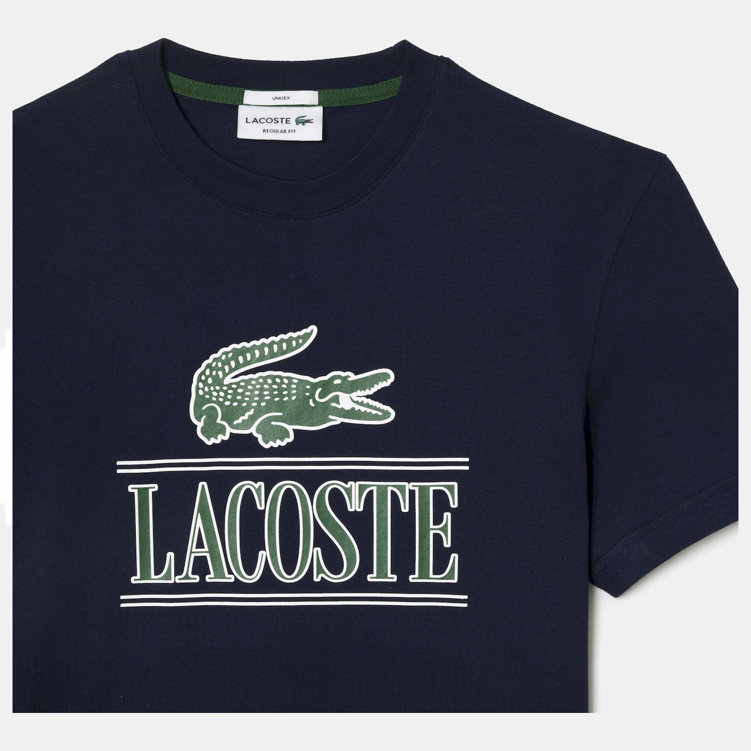 Lacoste T Shirt Th1218 Navy Navy_shot2