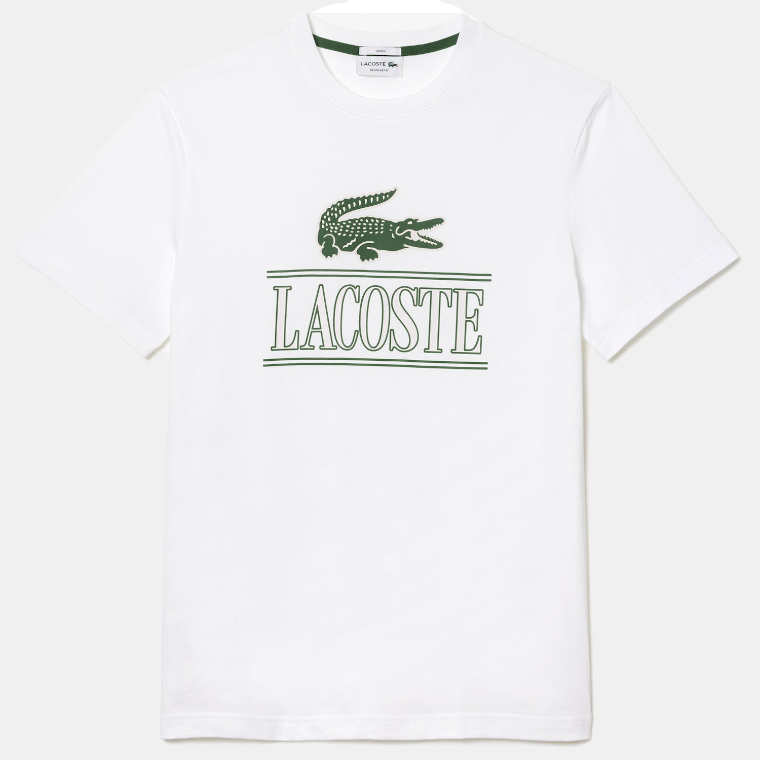 Lacoste T Shirt Th1218 White Branco_shot1