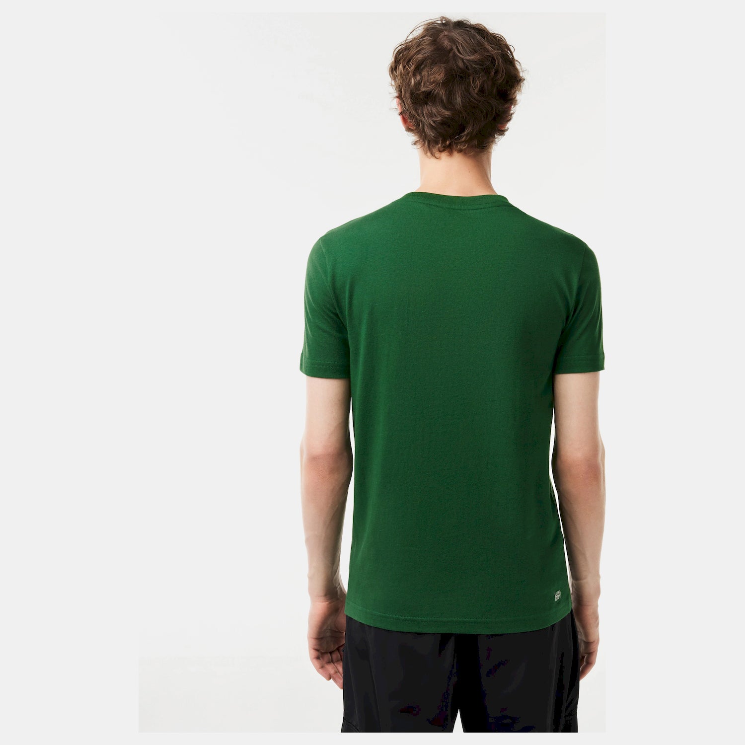 Lacoste T Shirt Th2042 Green Whit Verde Branco_shot3