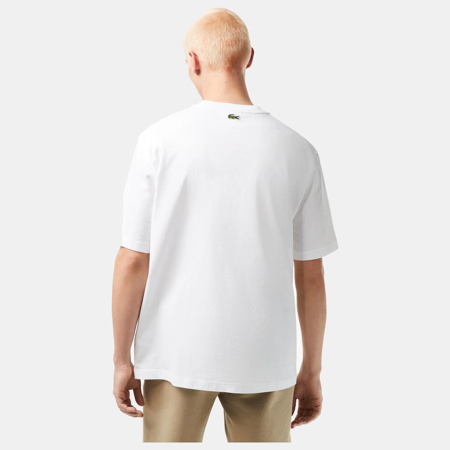 Lacoste T Shirt Th5511 White Branco_shot4