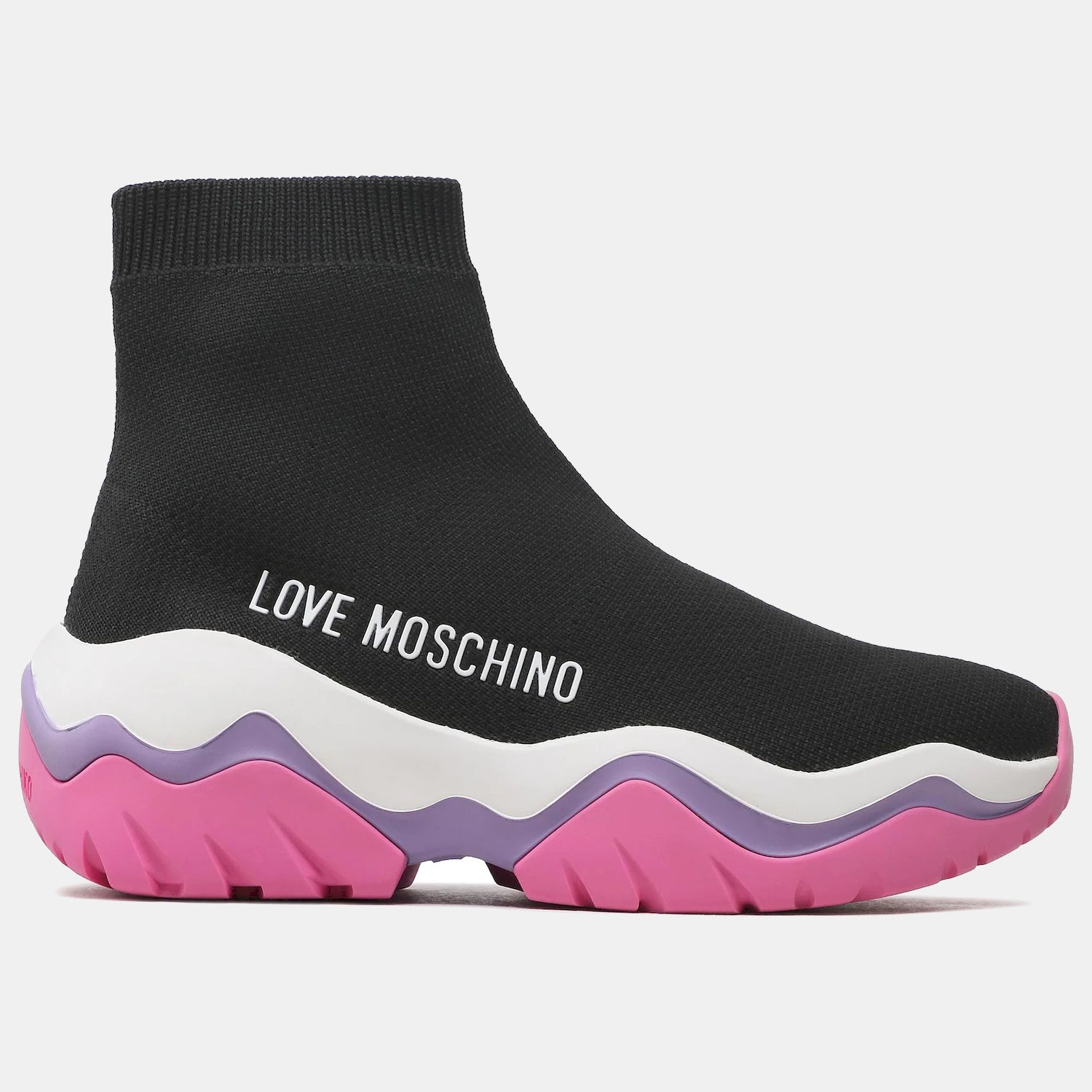Moschino Botas Boots Ja15574 Black Pink Preto Rosa_shot1