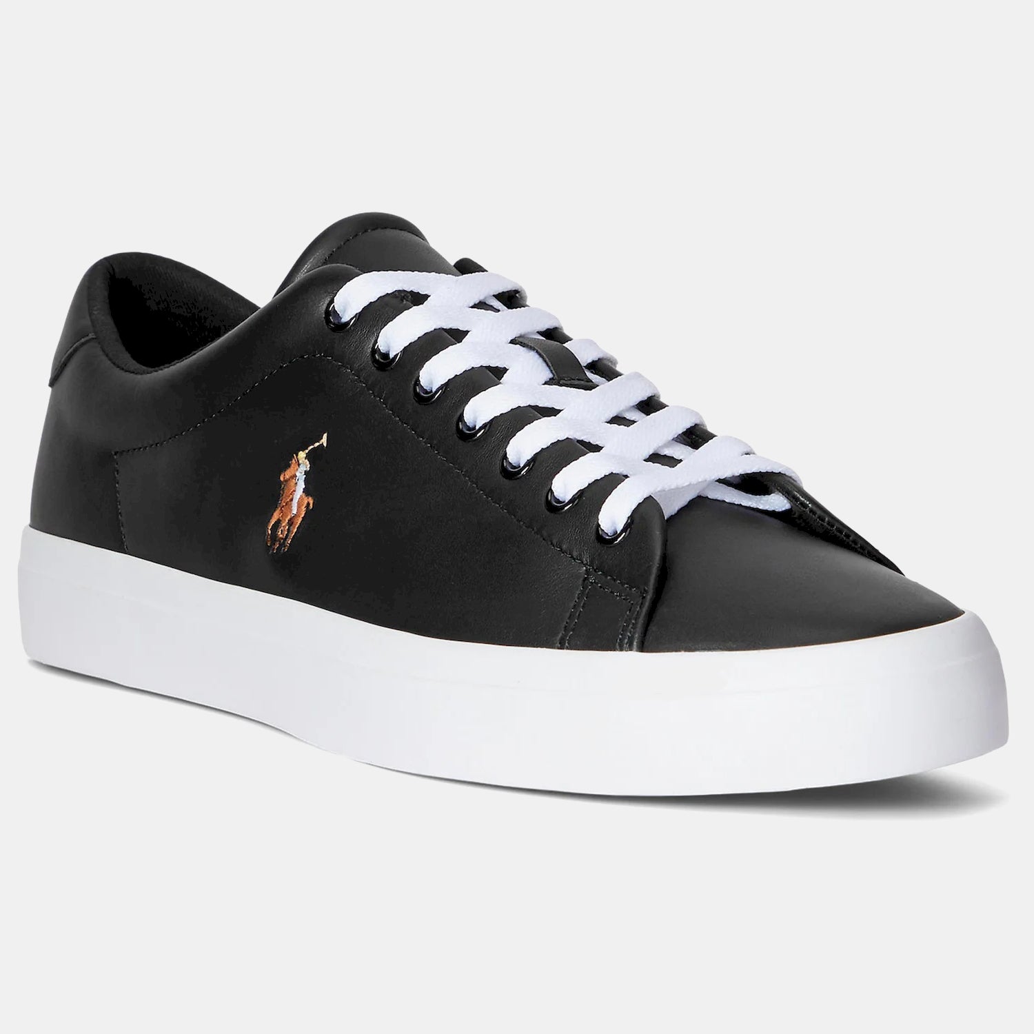 Ralph Lauren Sapatilhas Sneakers Shoes Longwood Leath Black Preto_shot6